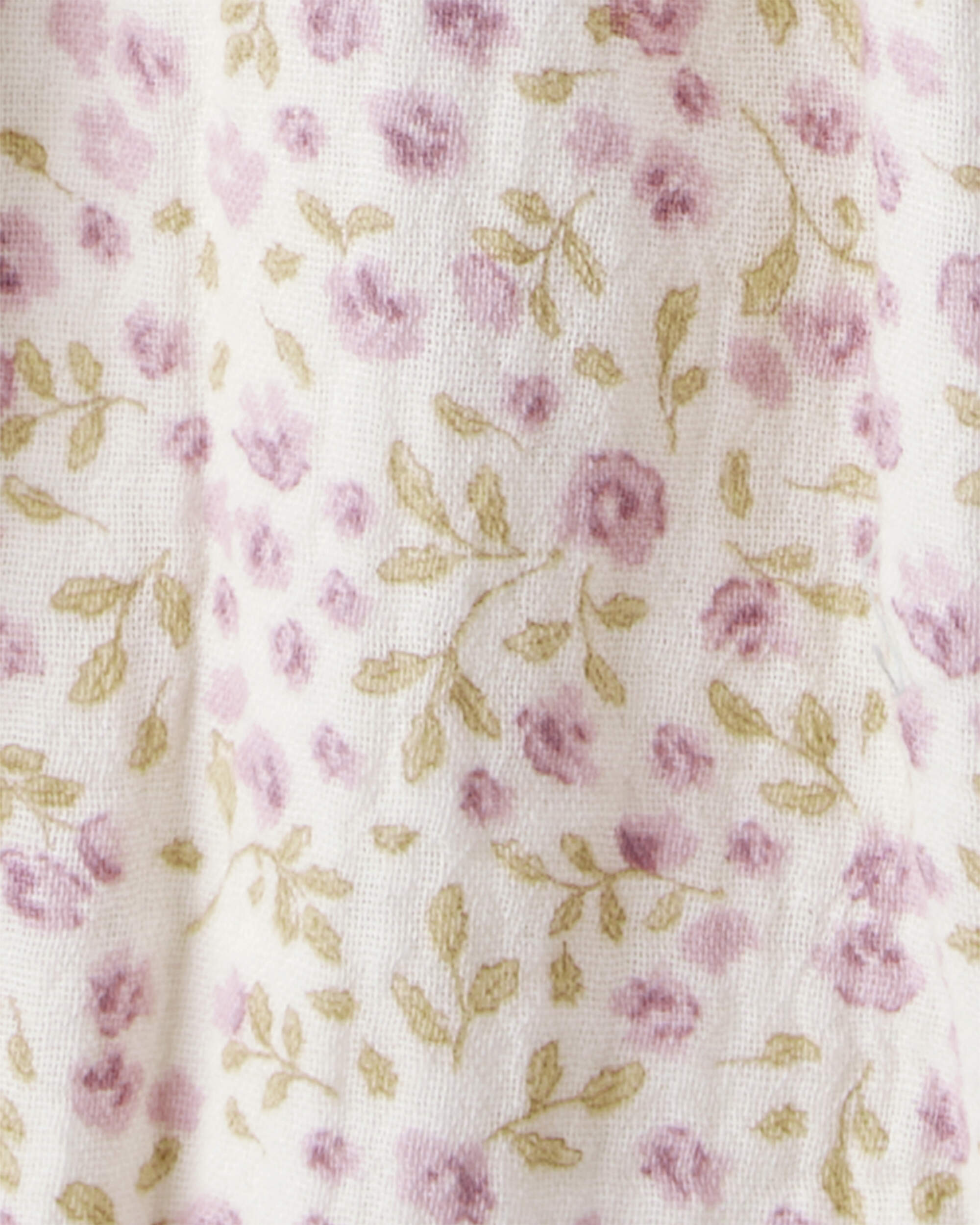 Baby Girl Organic Cotton Gauze Bubble Botanic Muse Print