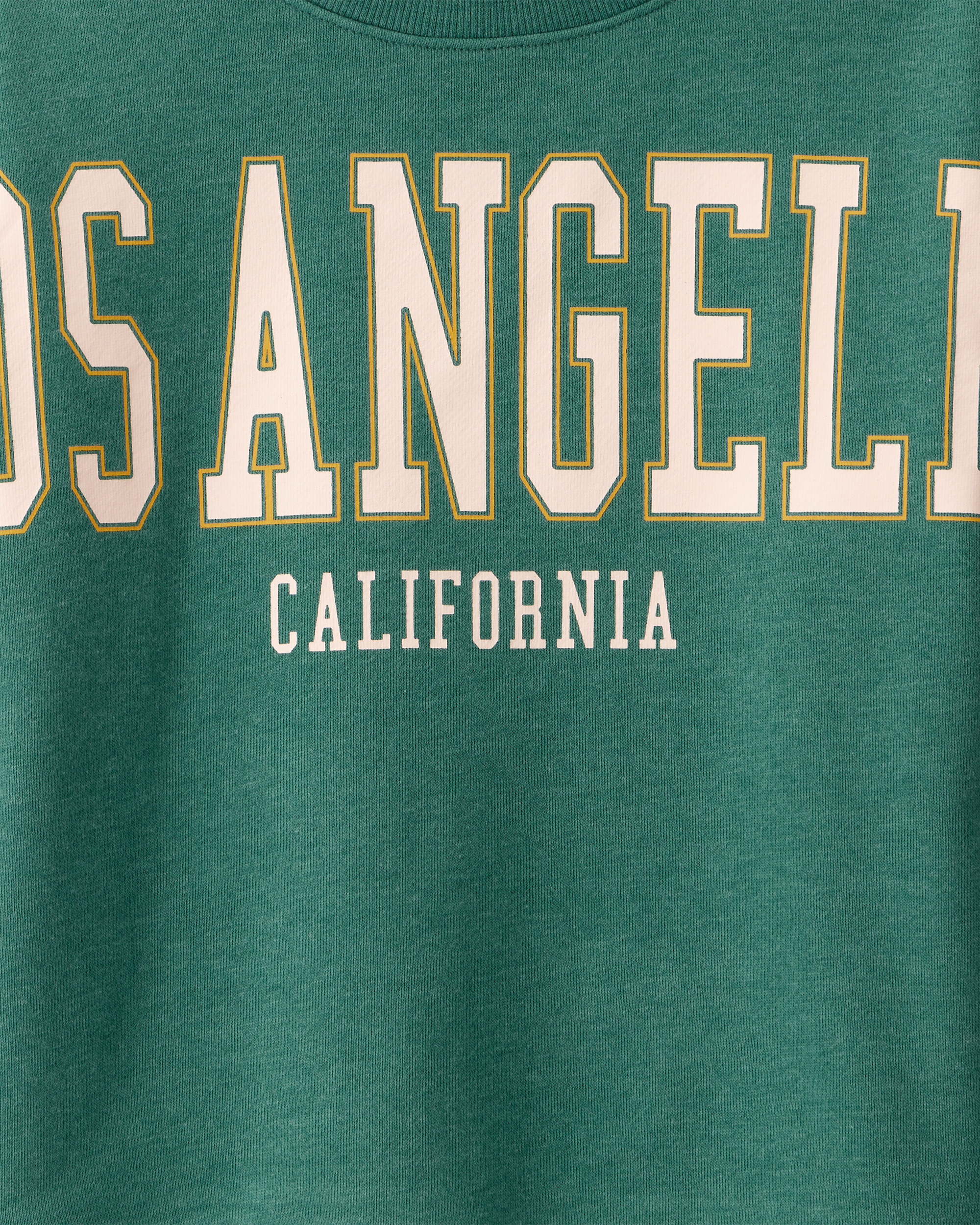 Boys Los Angeles French Terry Pullover Sweatshirt - Green