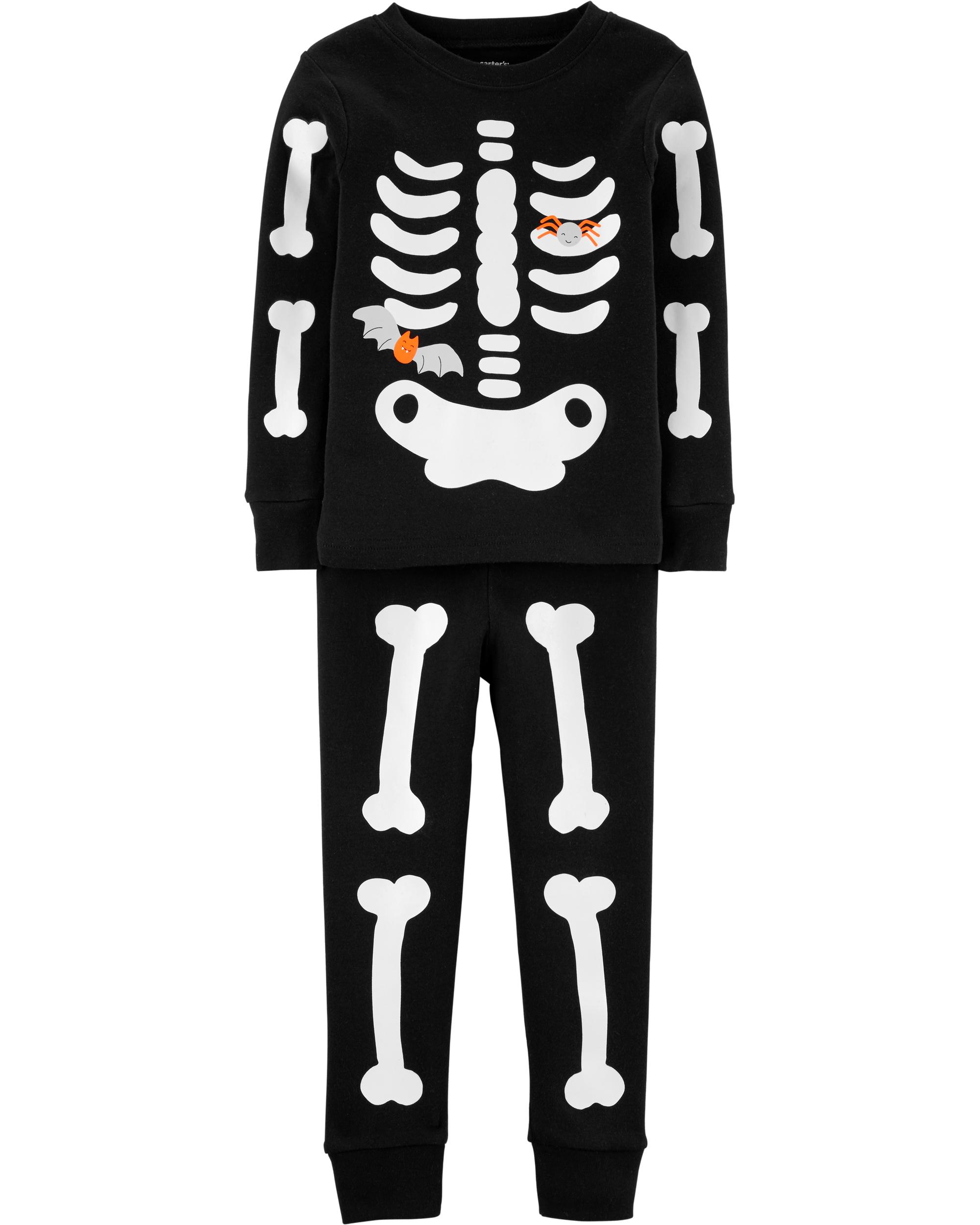 baby girl skeleton pajamas