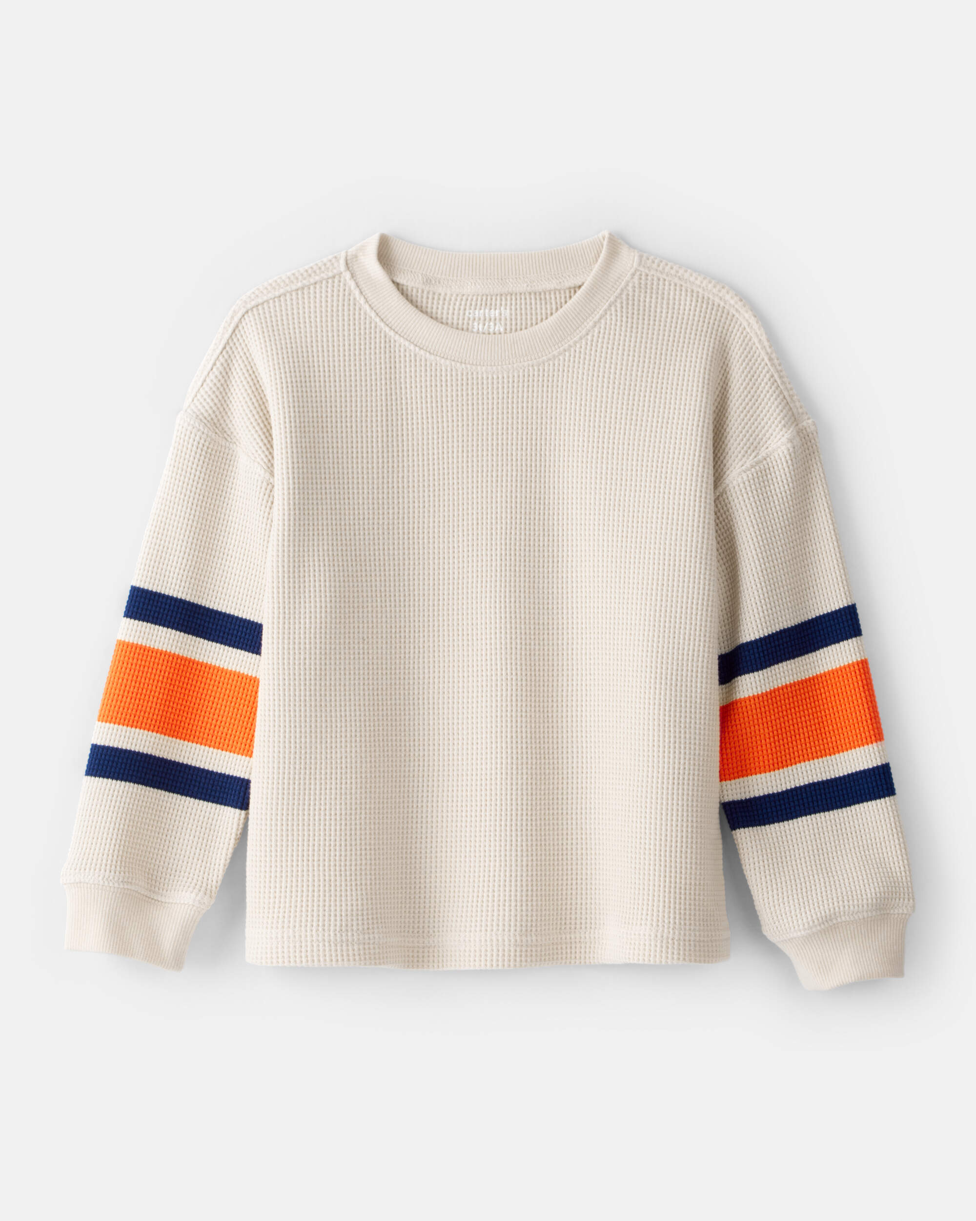 Toddler Boy Thermal Long-Sleeve T-Shirt - Orange/Tan