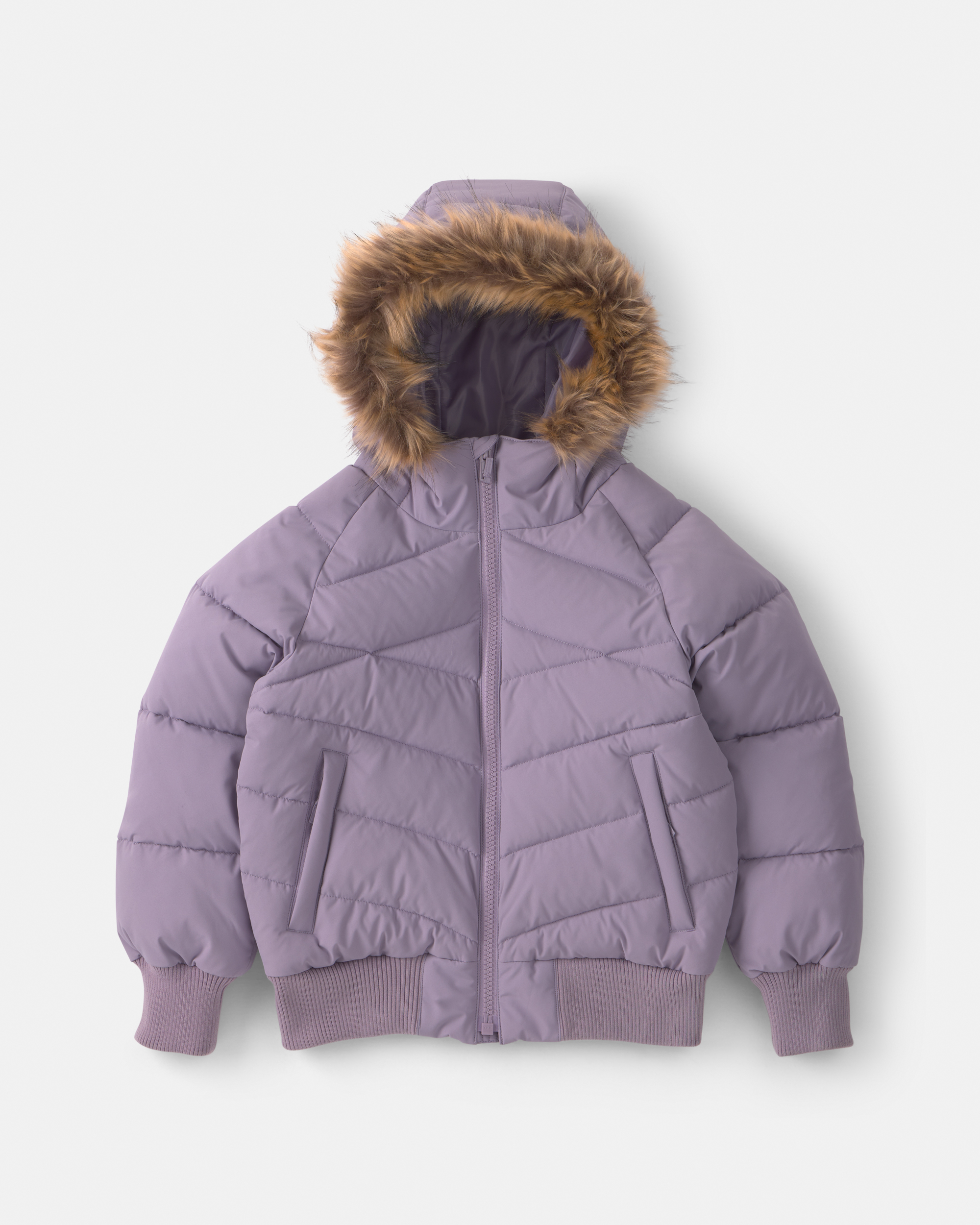 Girls Bubble Urban Jacket- Purple | Carter's Oshkosh Canada