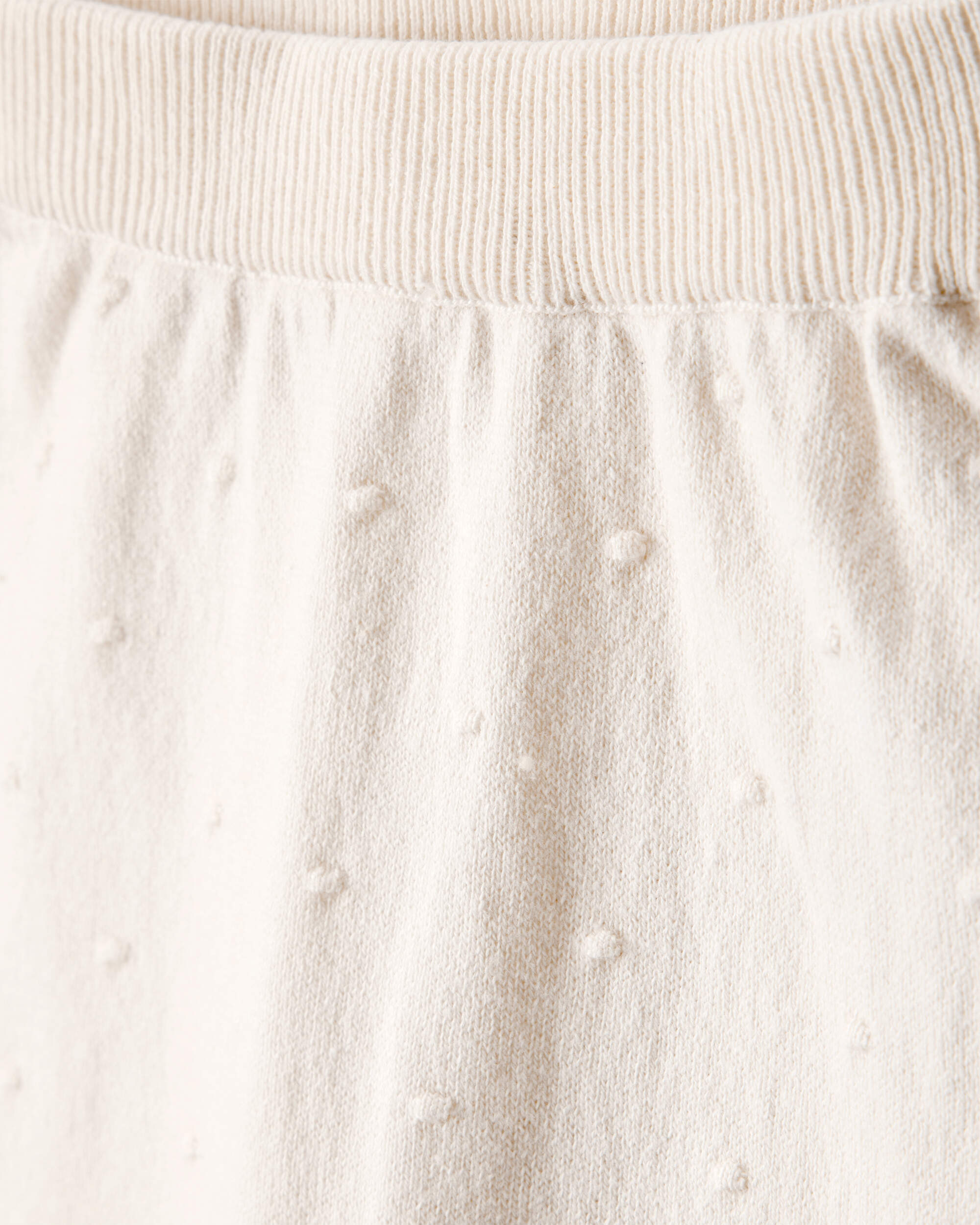 Baby Girl Bow Cotton Long-Sleeve Tee & Pant Set - White