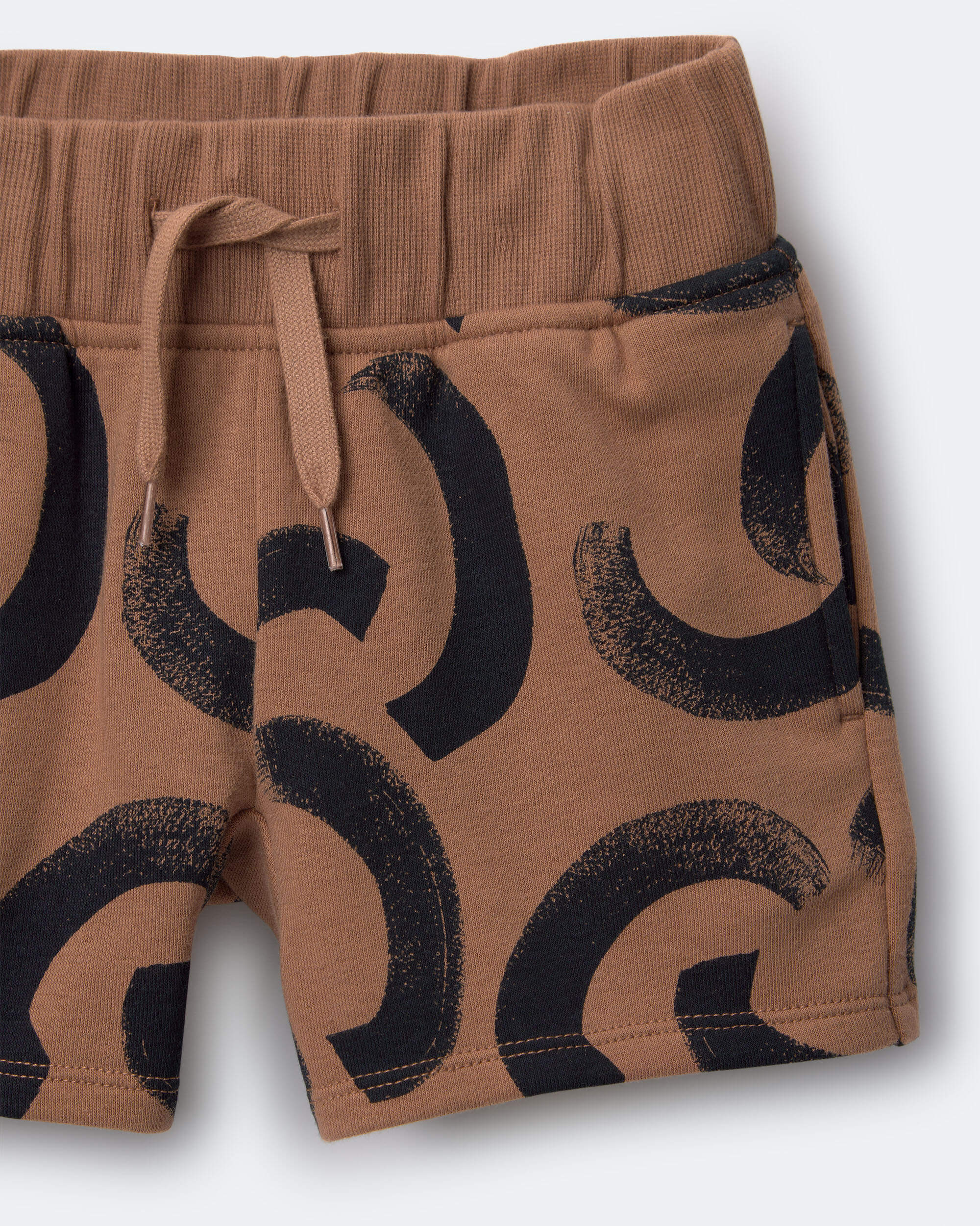 Toddler City Park™ Short Abstract Print - Brown