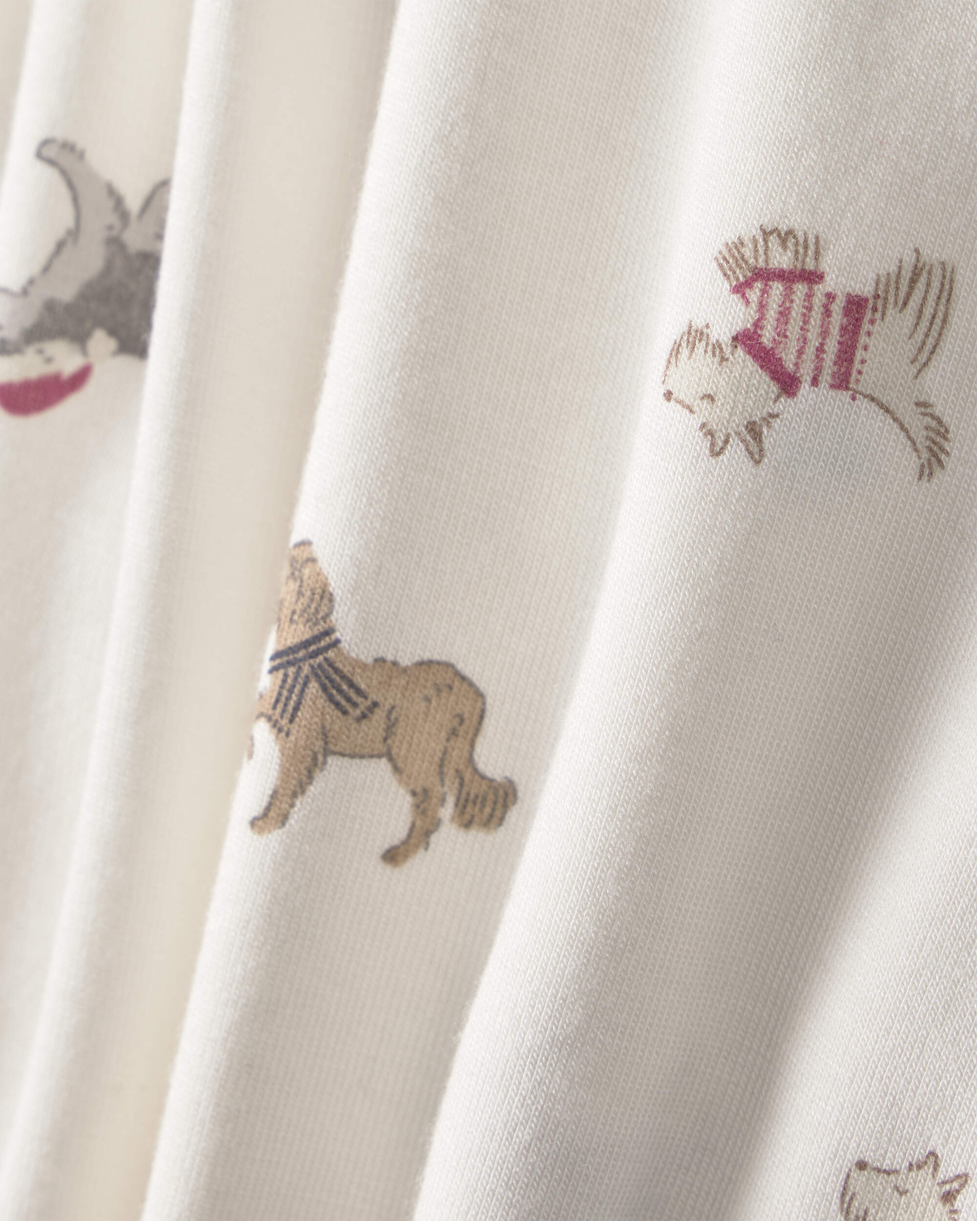 Baby 1-Piece Dog PurelySoft™ Snug Fit Pyjama - Cream