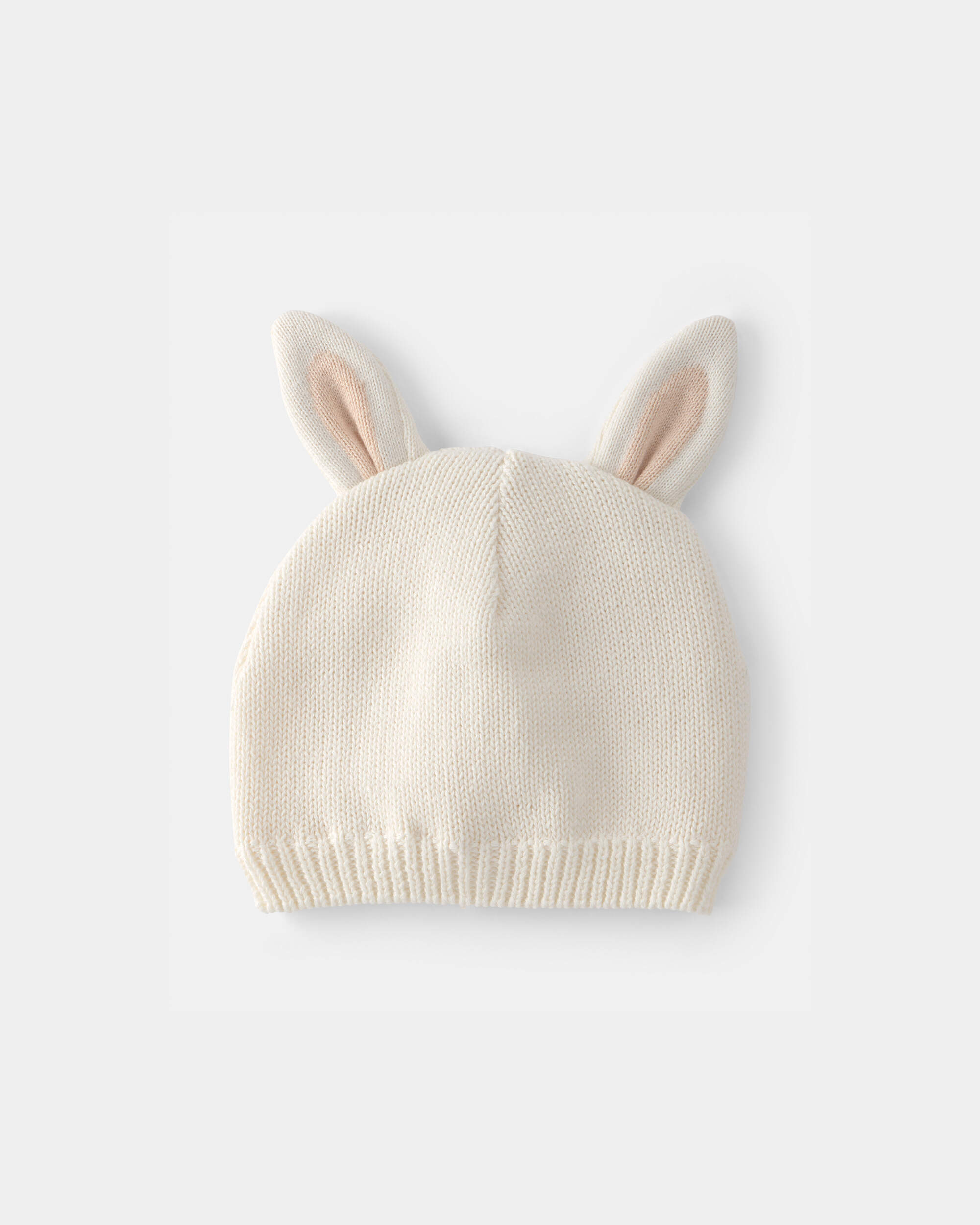 Baby Crochet Easter Bunny Hat - Cream