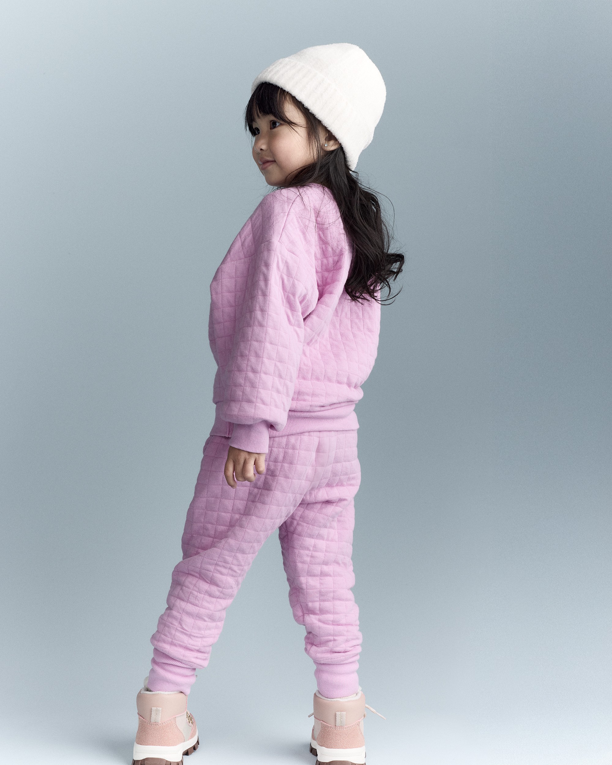 Toddler Girl Après Ski' Dolman-Sleeve Sweatshirt - Lilac