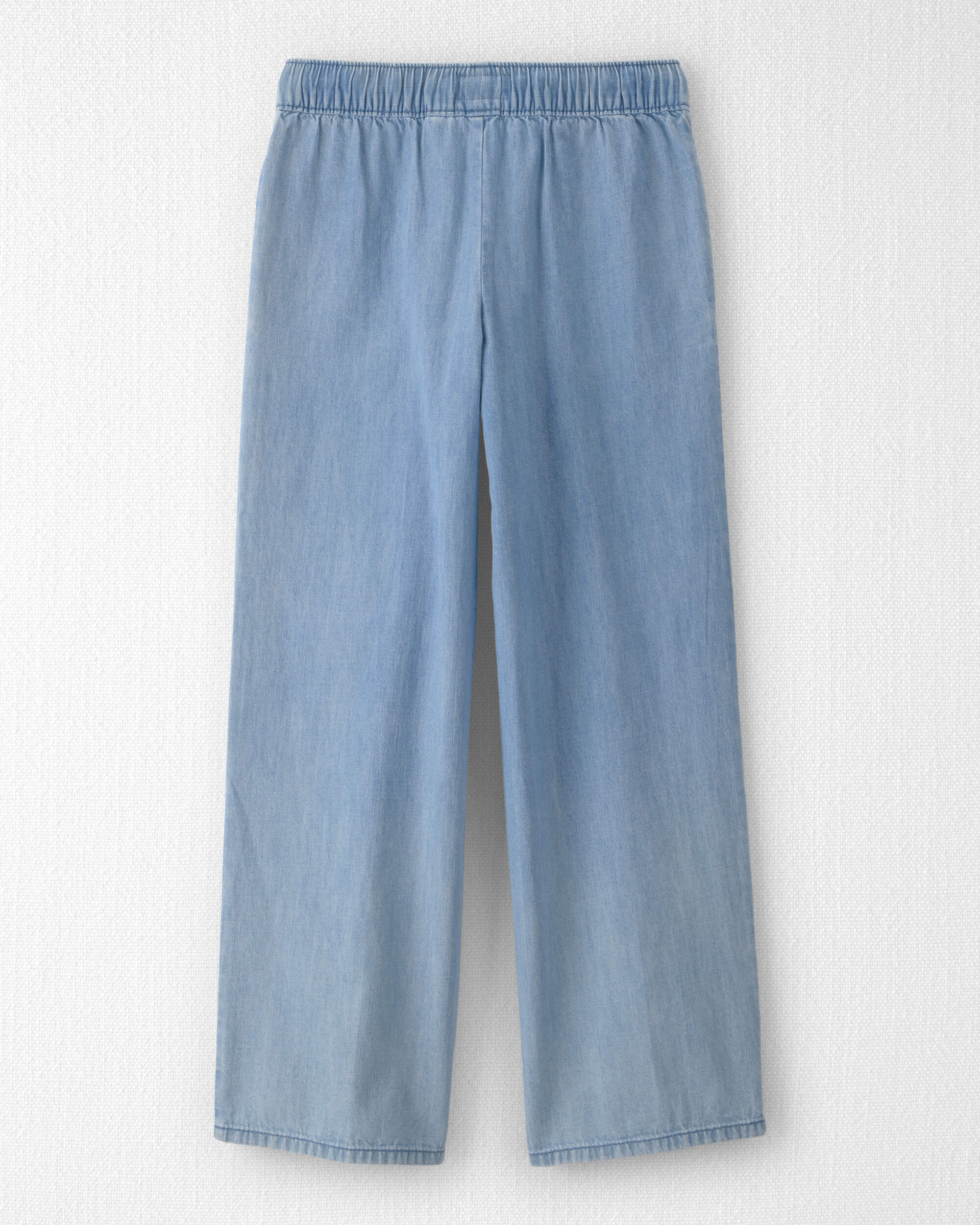 Girls Organic Cotton Chambray Pants