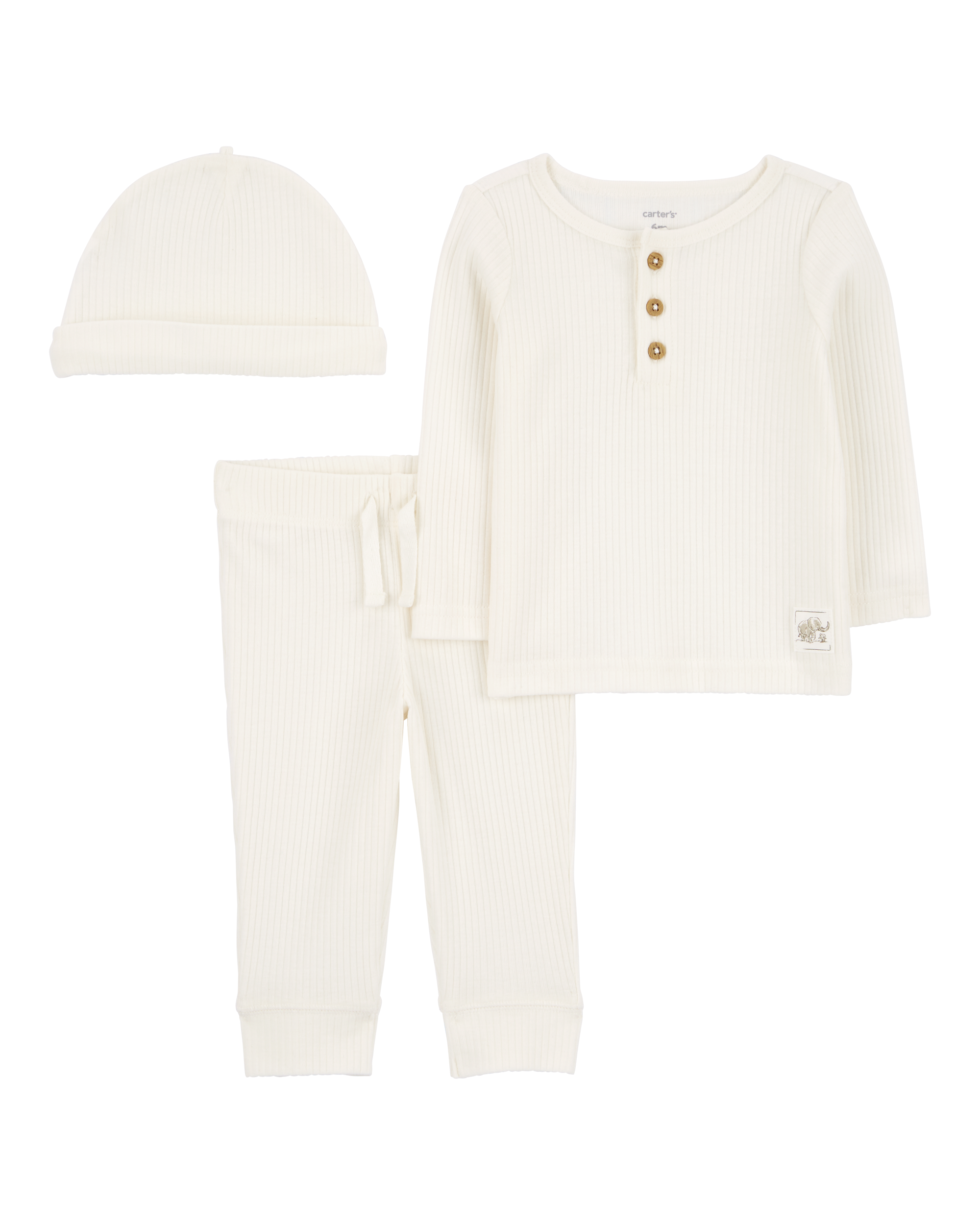 Baby 3-Piece Cotton Blend Outfit Set