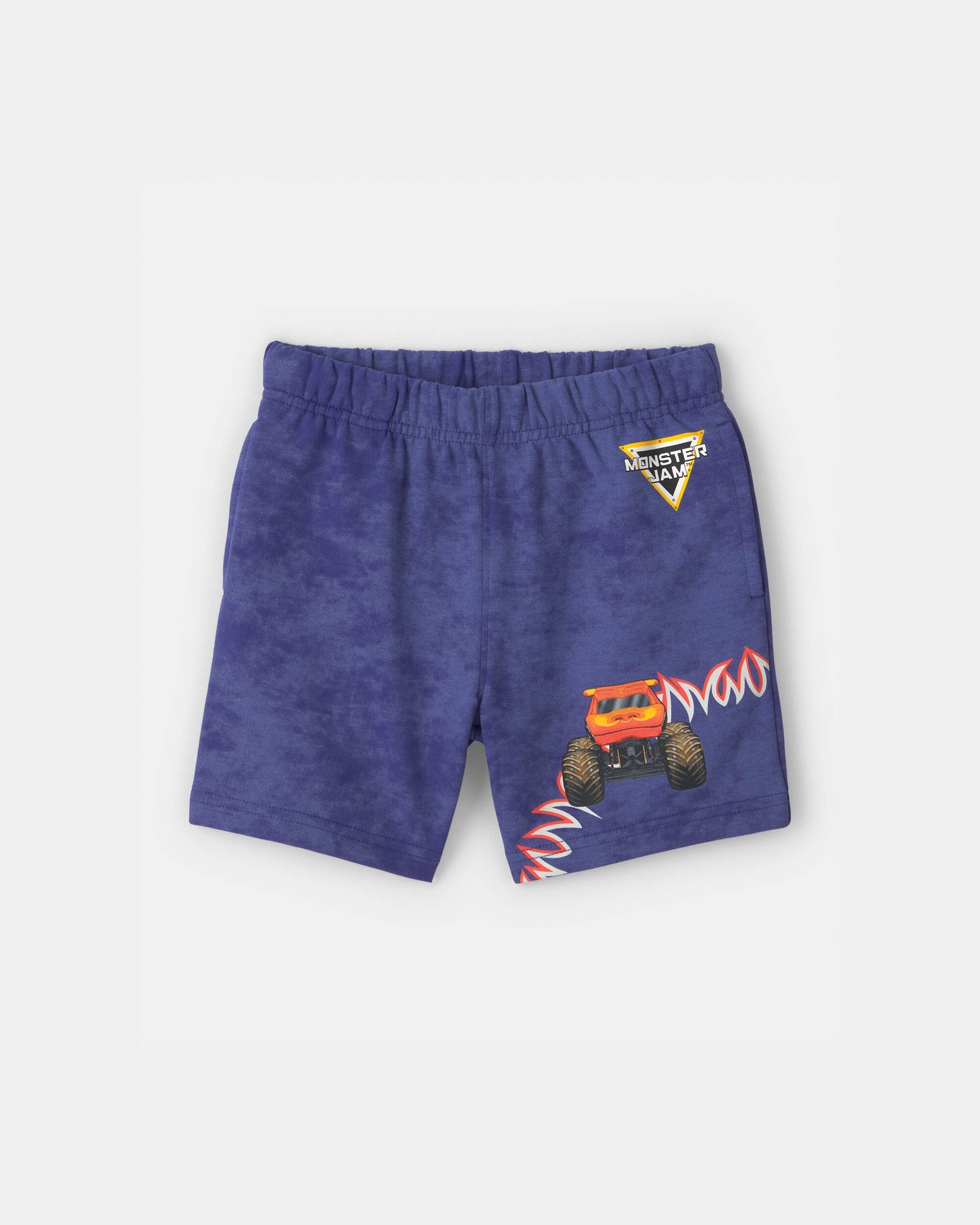 Toddler Boy 2-Piece Monster Truck French Terry Top & Short Set - Blue