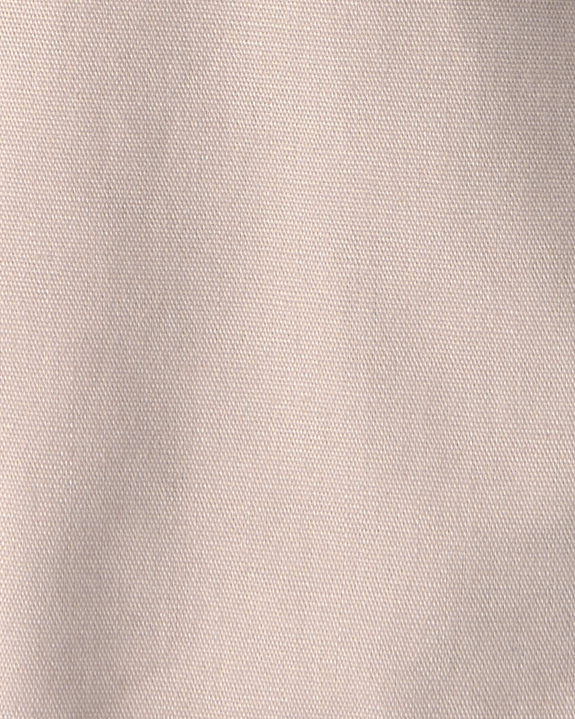 Baby Girl Solid Canvas Sleeveless Romper - Brown