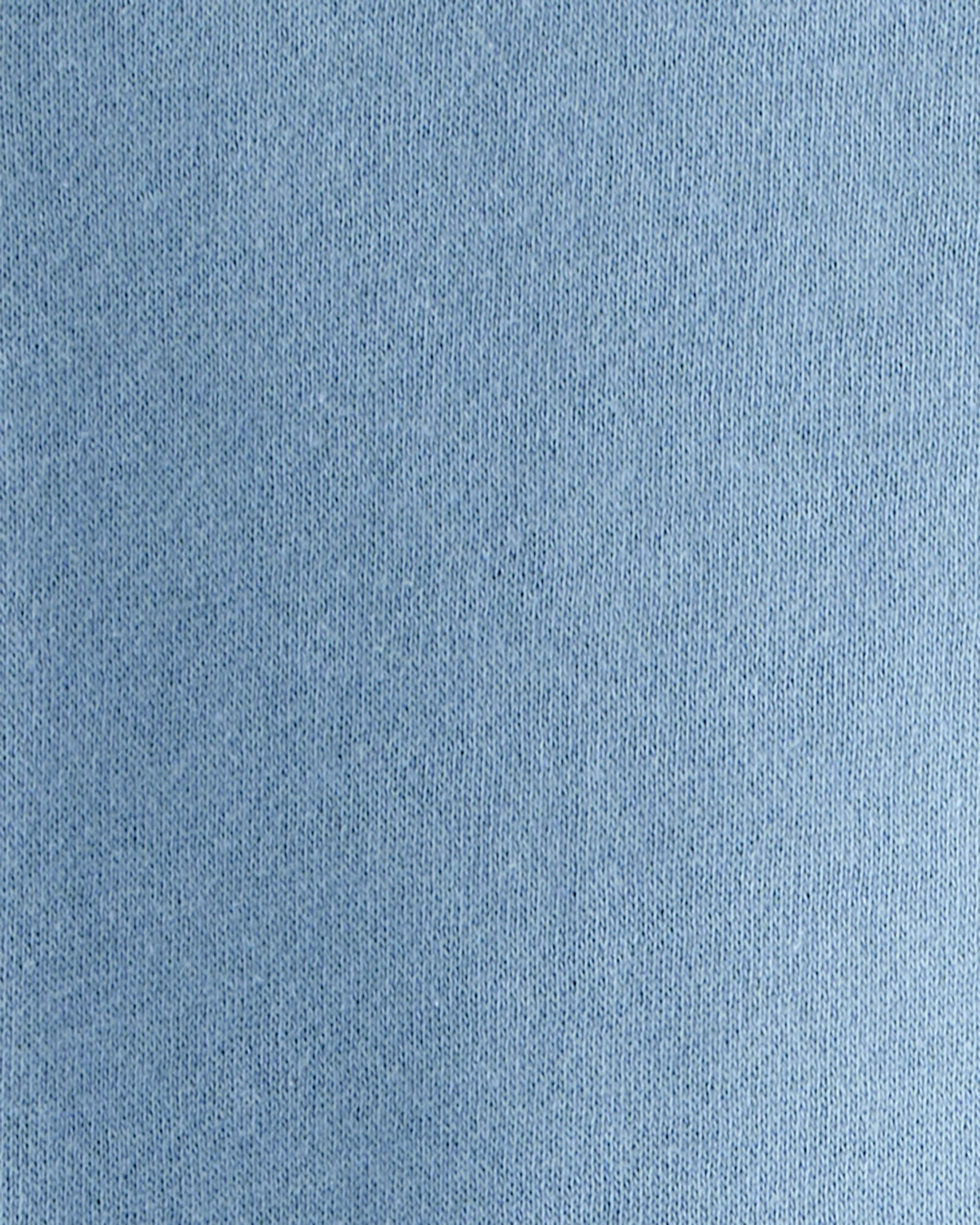 Toddler Boy Solid Fleece Long-Sleeve Sweatshirt - Blue