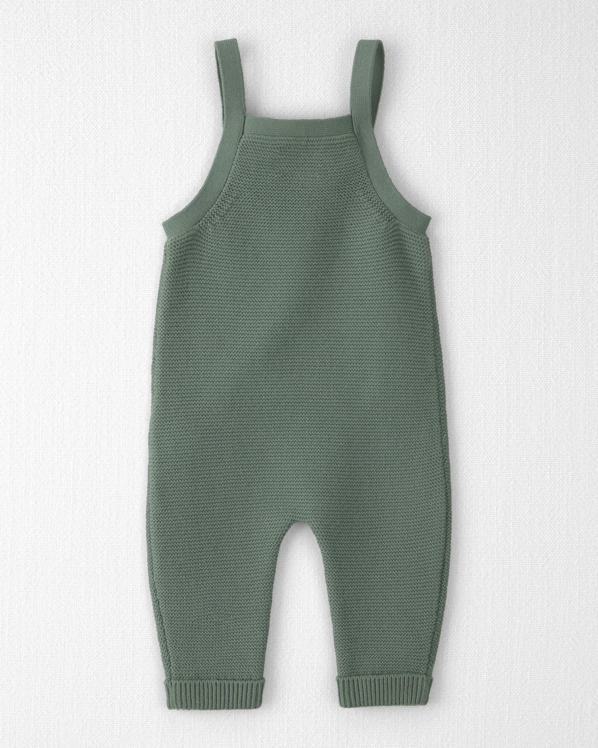 Baby Organic Cotton Sweater Knit Overalls