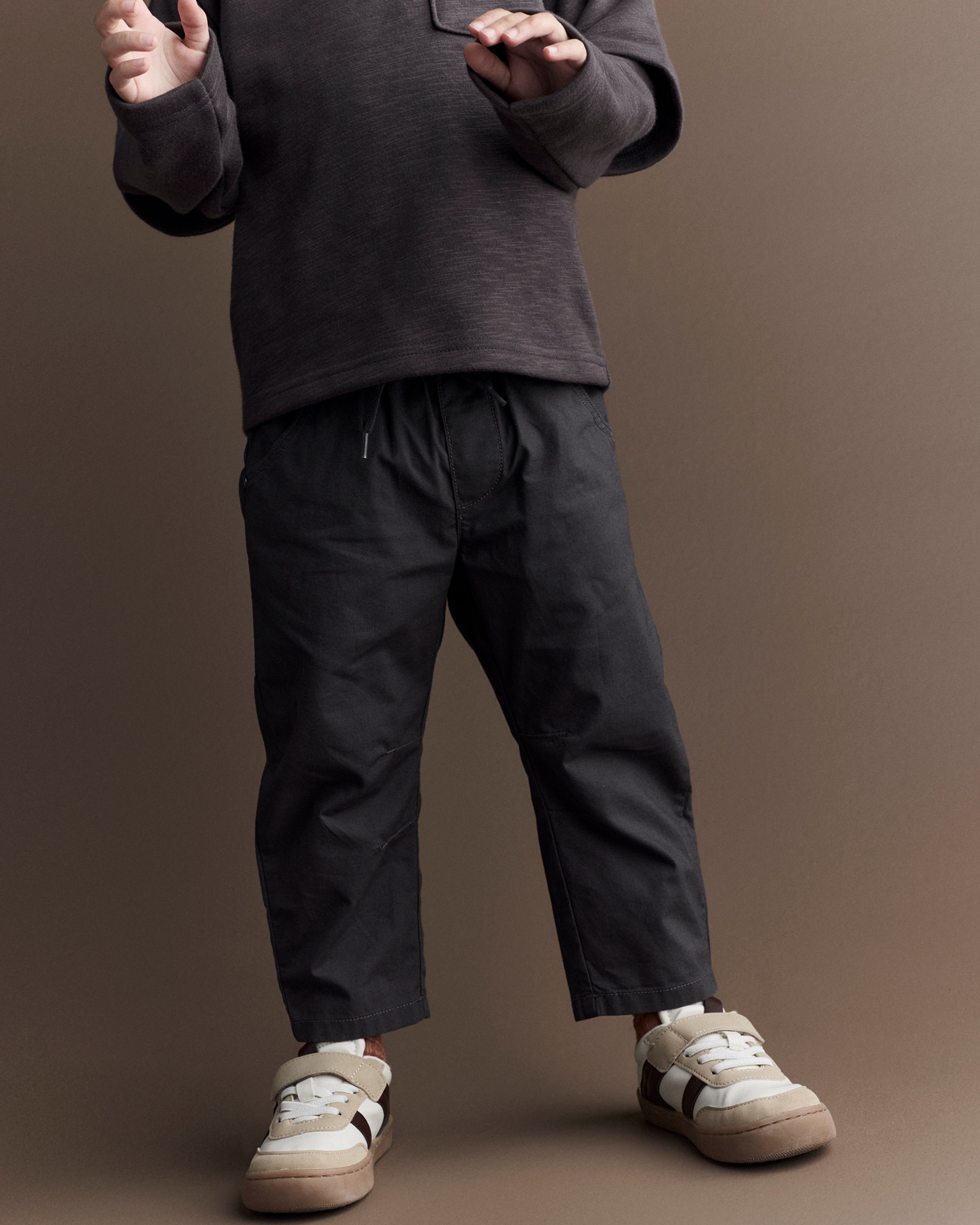 Toddler Boy Dart Pant -  Dark Grey