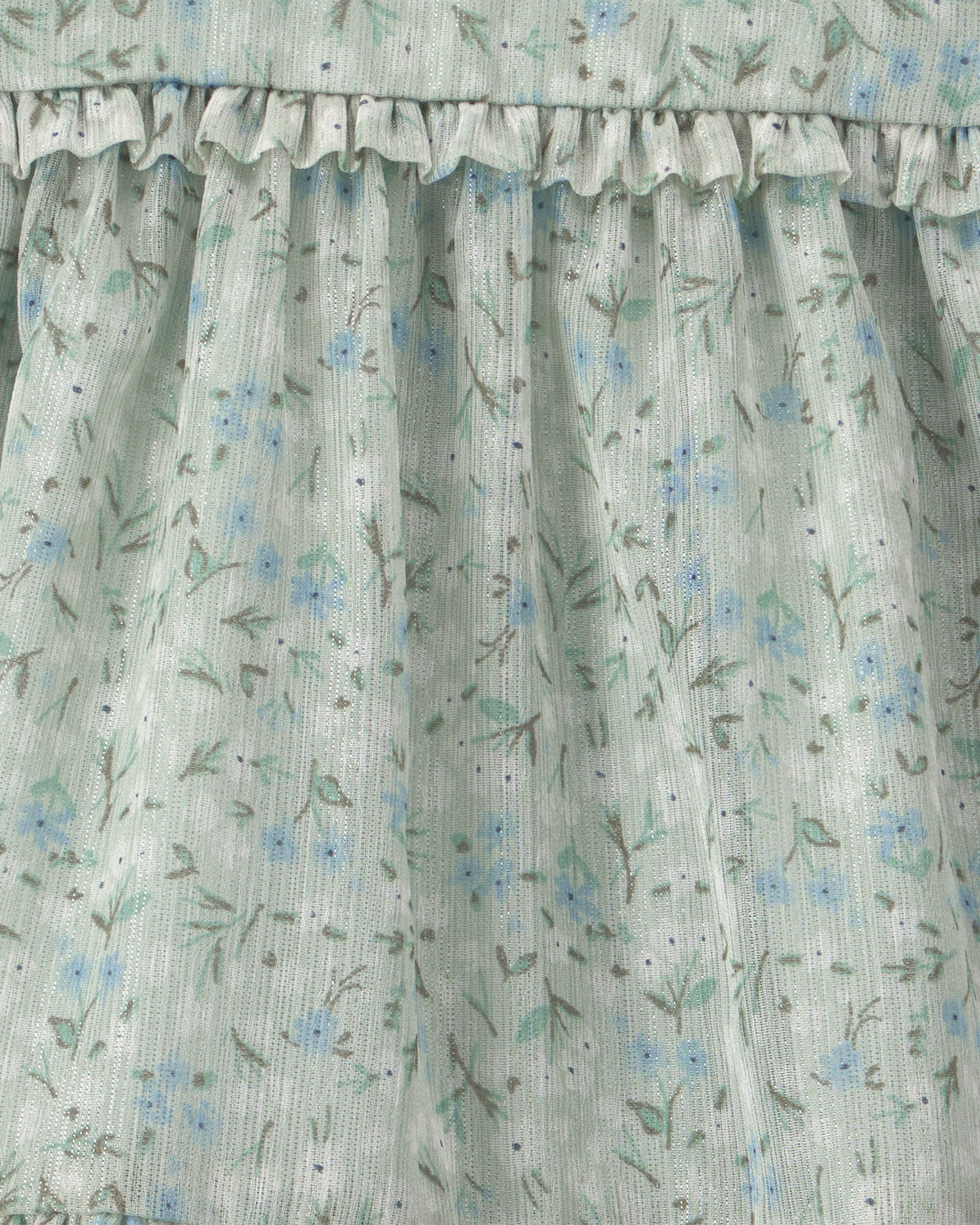 Baby Girl Floral Occasion Dress - Green