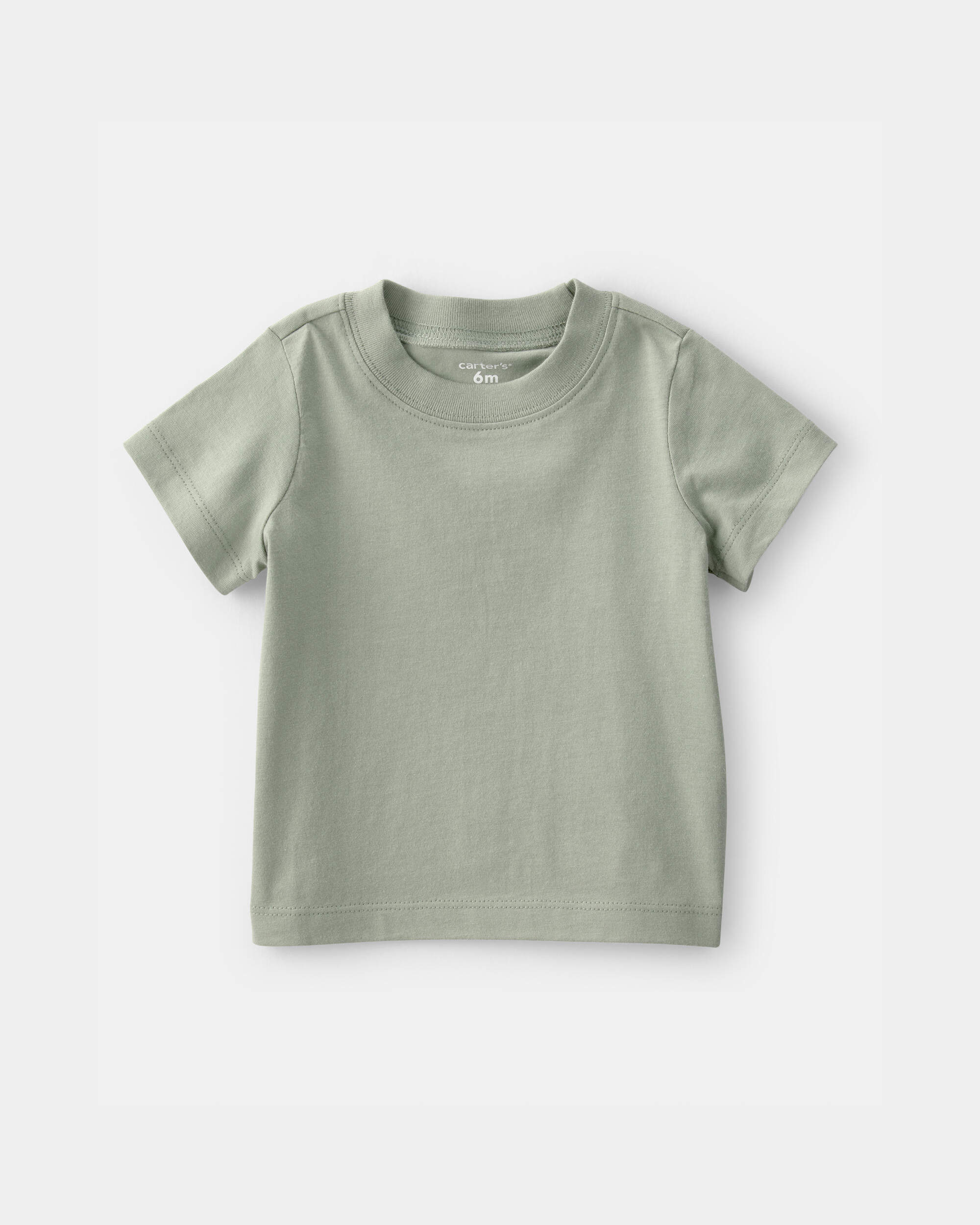 Baby Boy 2-Piece Striped Top & Shortall Set - Green