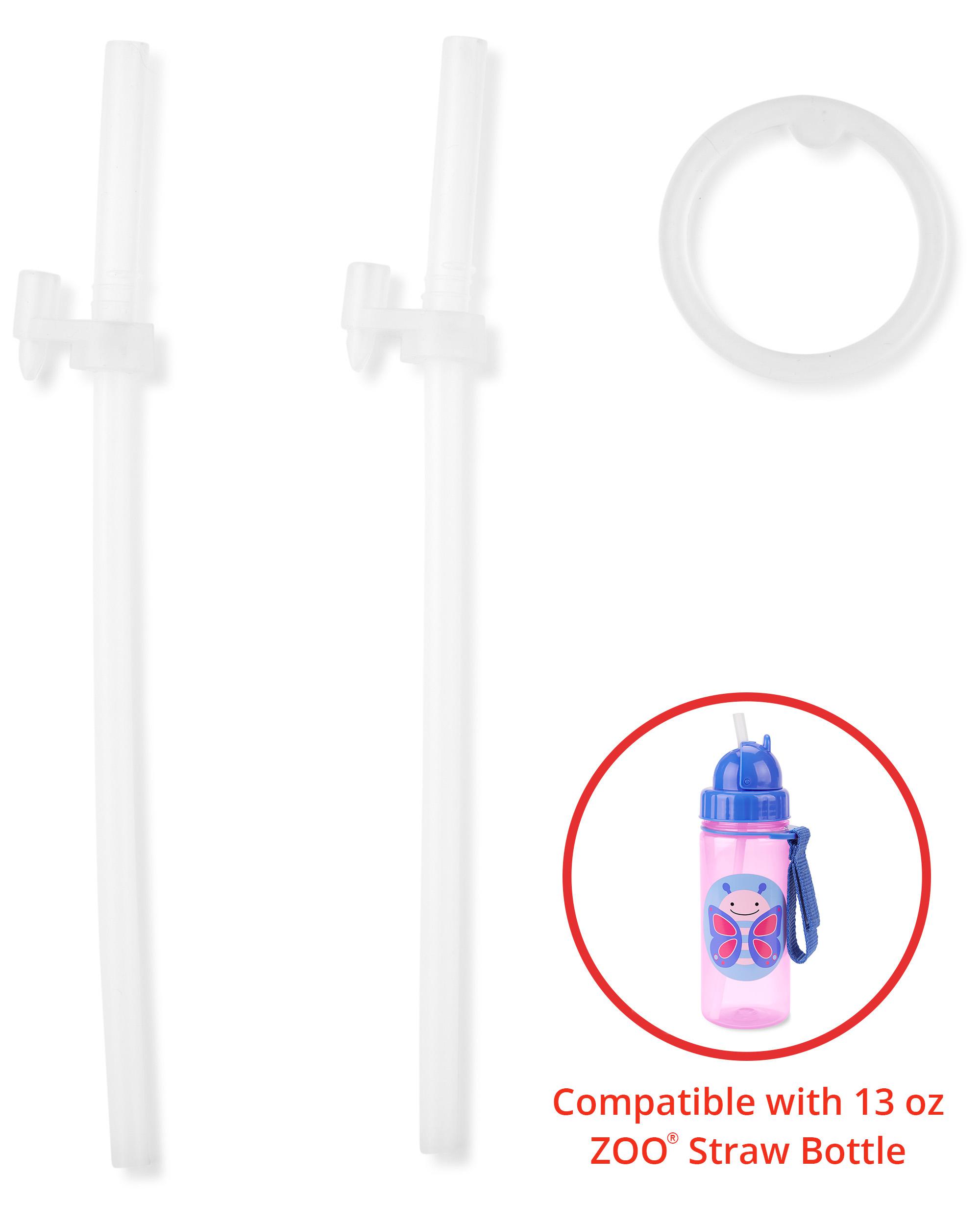 Boys 2-pack Zoo Straw Bottle - Extra Straws