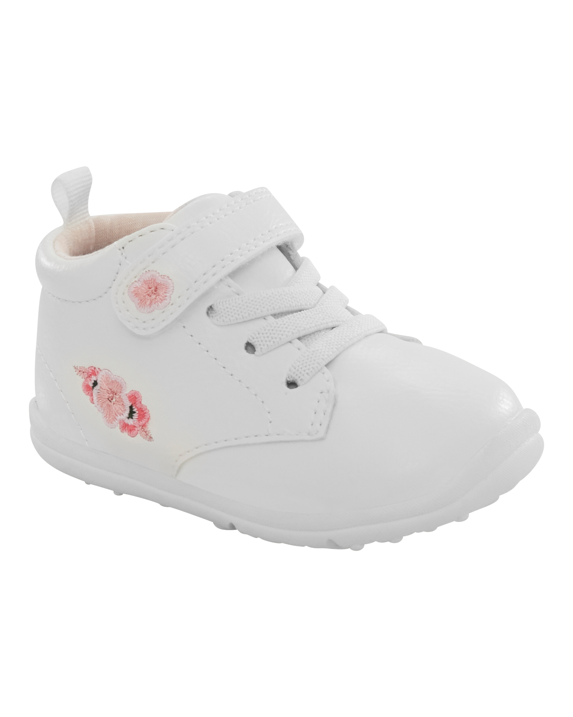Every Step® First Walker Floral High-Top Sneakers - White