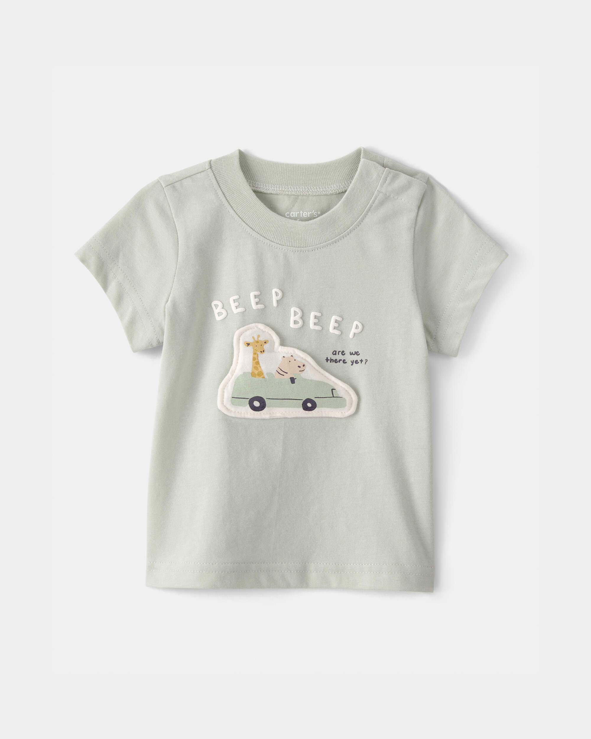 Baby Critter Road Trip Graphic Tee - Green