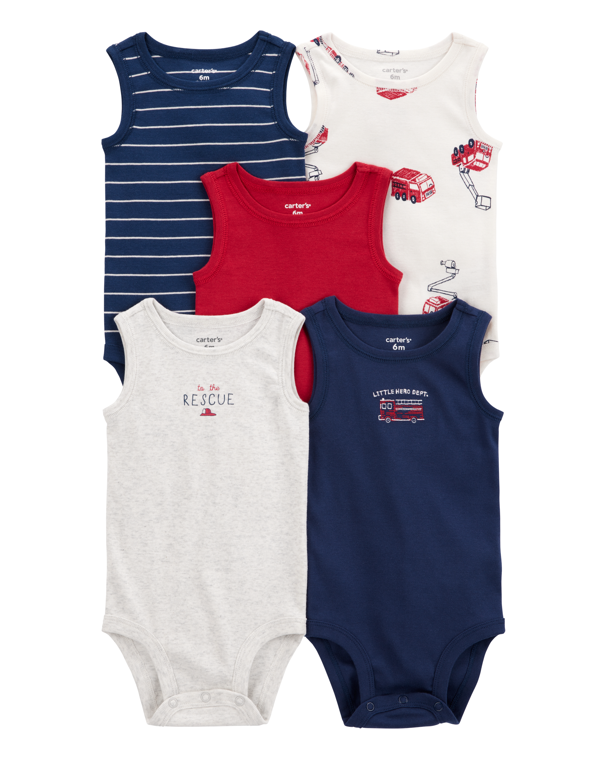 Baby 5-Pack Sleeveless Bodysuits