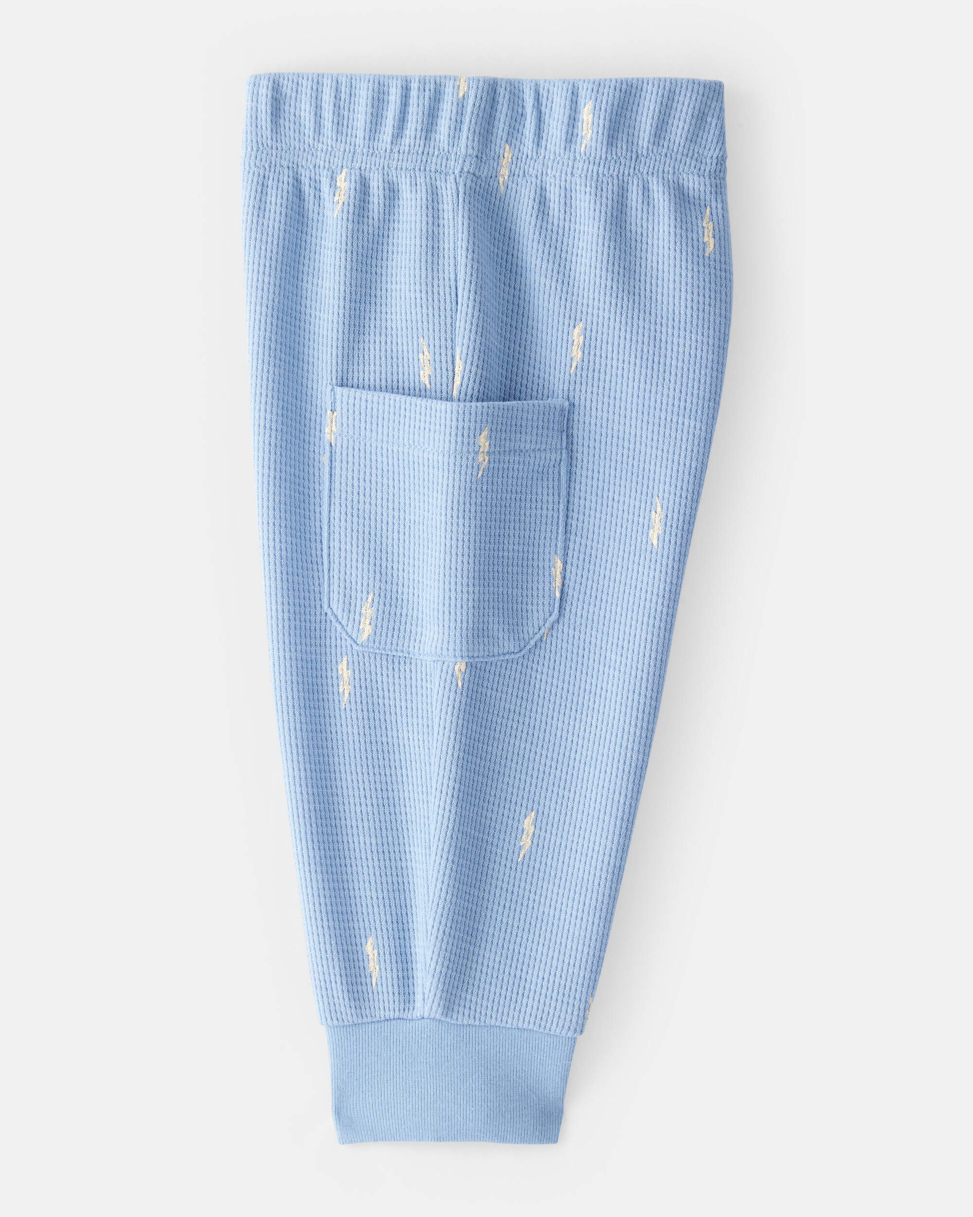 Baby Boy Lightning Thermal Bodysuit & Pant Set - Blue