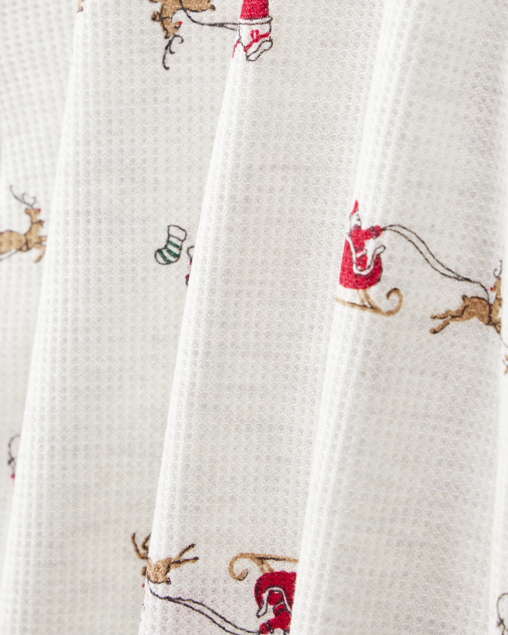 Kid Santa Sleigh PurelySoft Long-Sleeve Snug Fit 2-Piece Pajamas - Grey