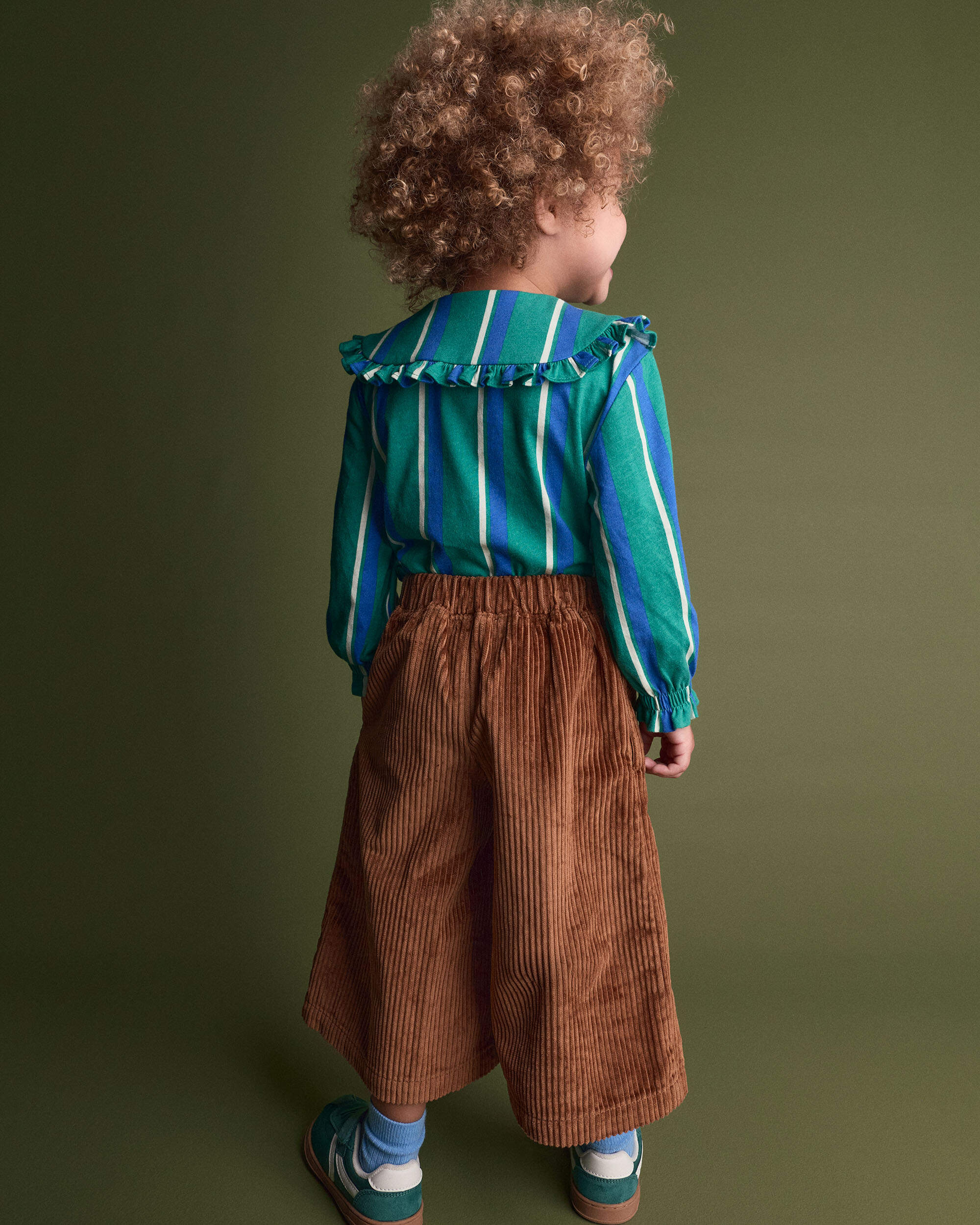 Toddler Girl Urban Corduroy Wide-Leg Pant – Brown