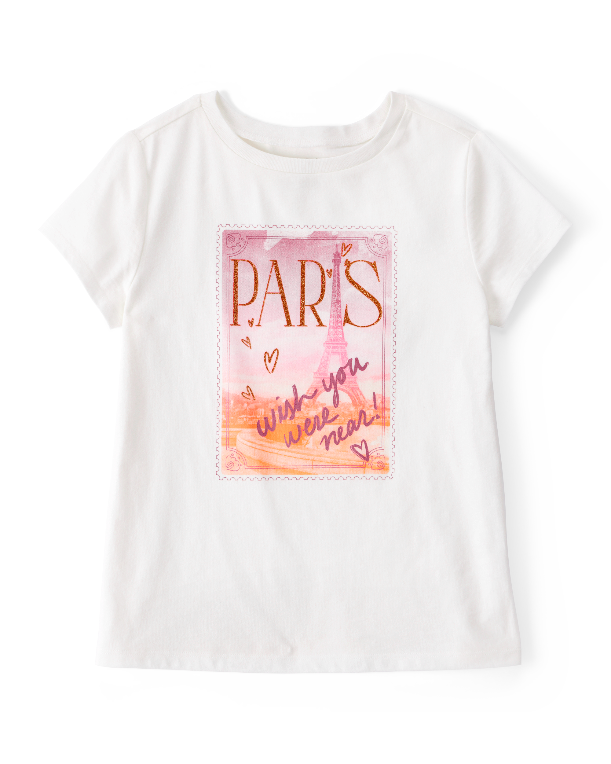 Kid Paris Short-Sleeve Graphic Tee - White