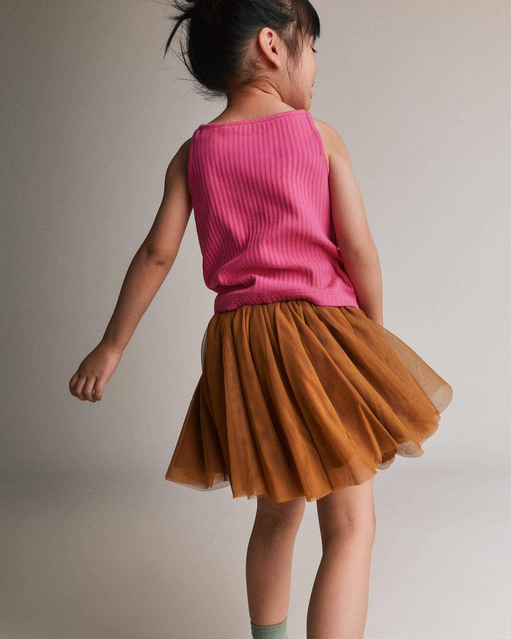 Toddler Girl Avenue Twirl™ Mini Skirt with Tulle - Golden Yellow
