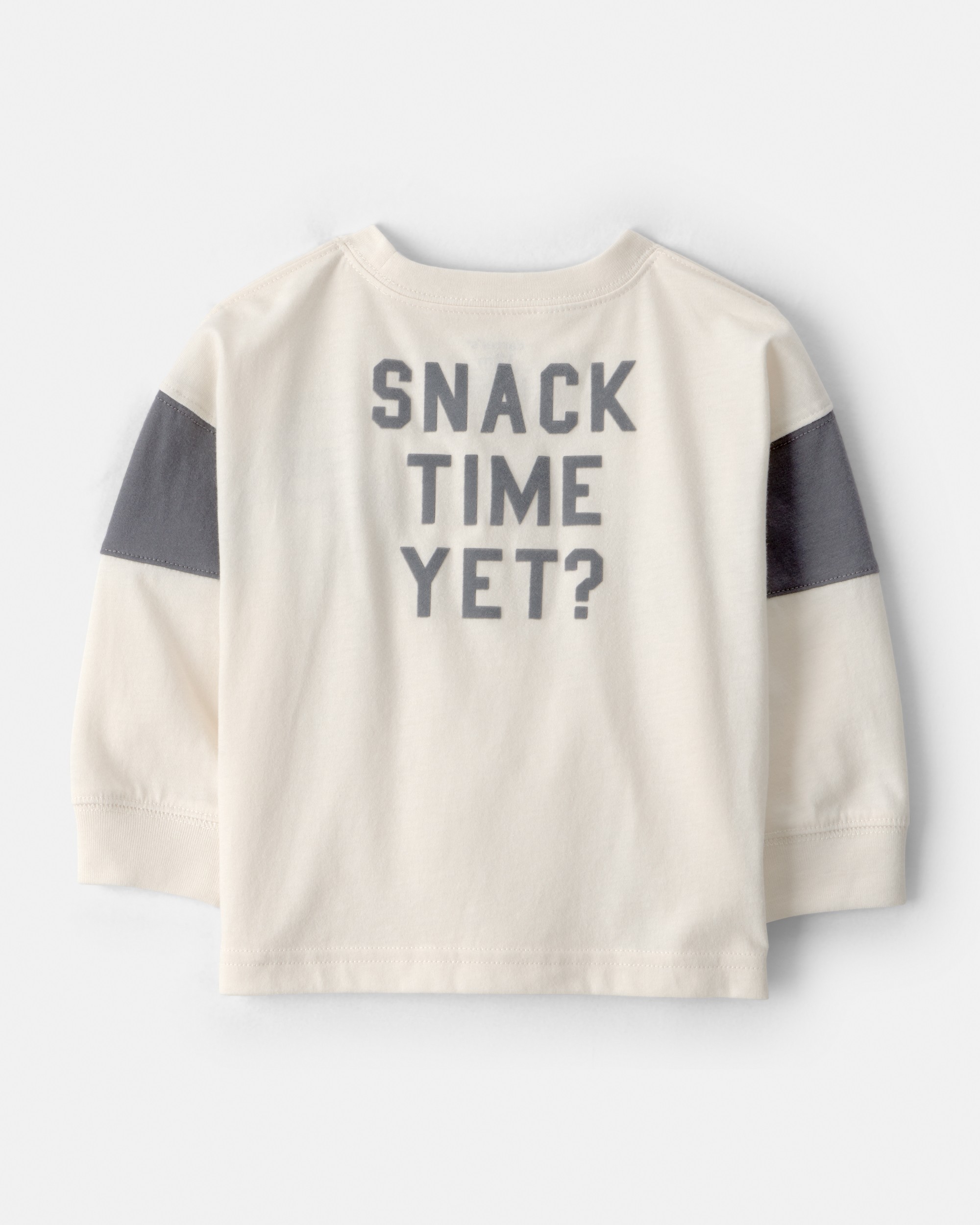 Baby Boy Cookies & Milk Long-Sleeve Graphic Tee - Cream