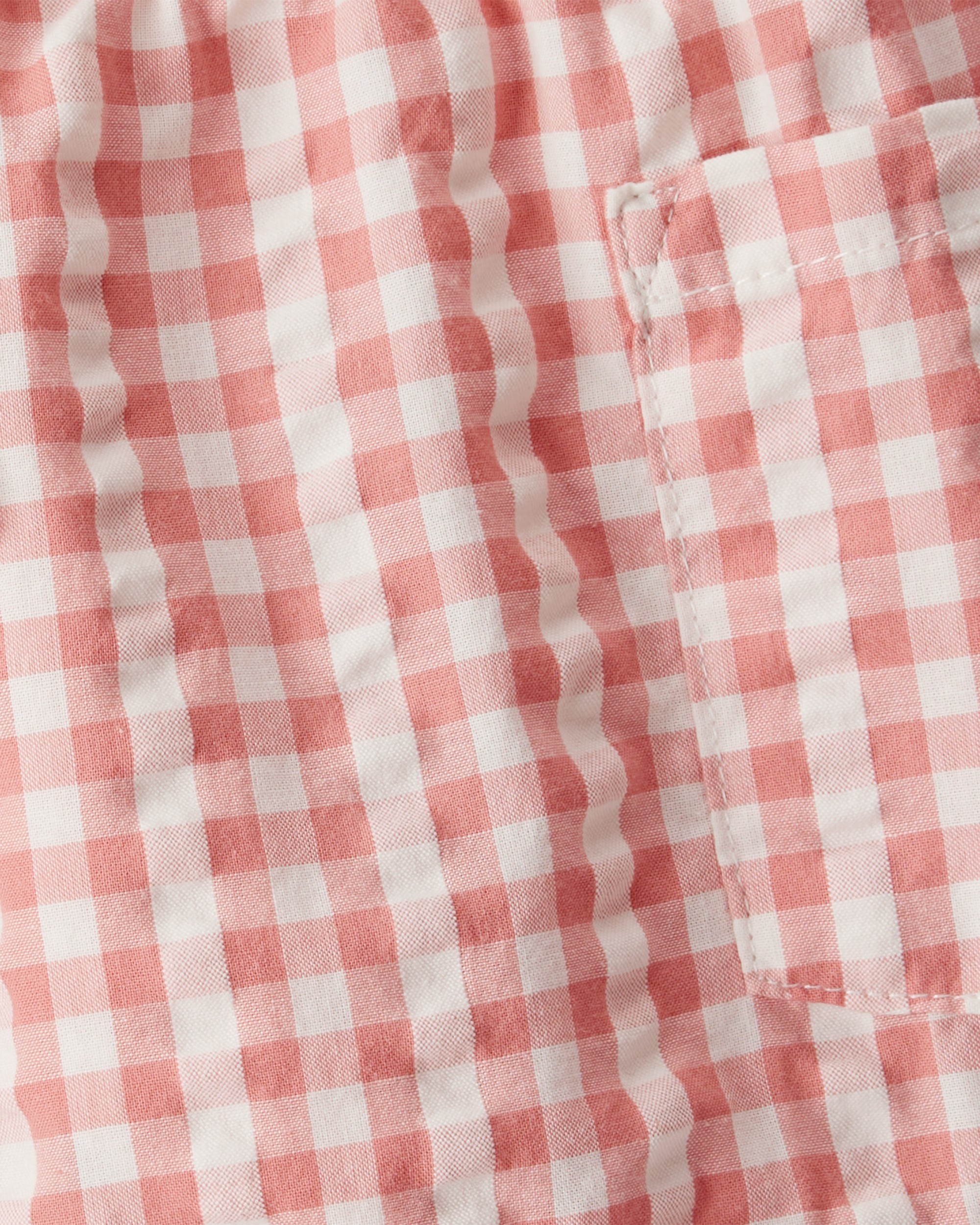 Toddler Gingham Shorts Made With Organic Cotton