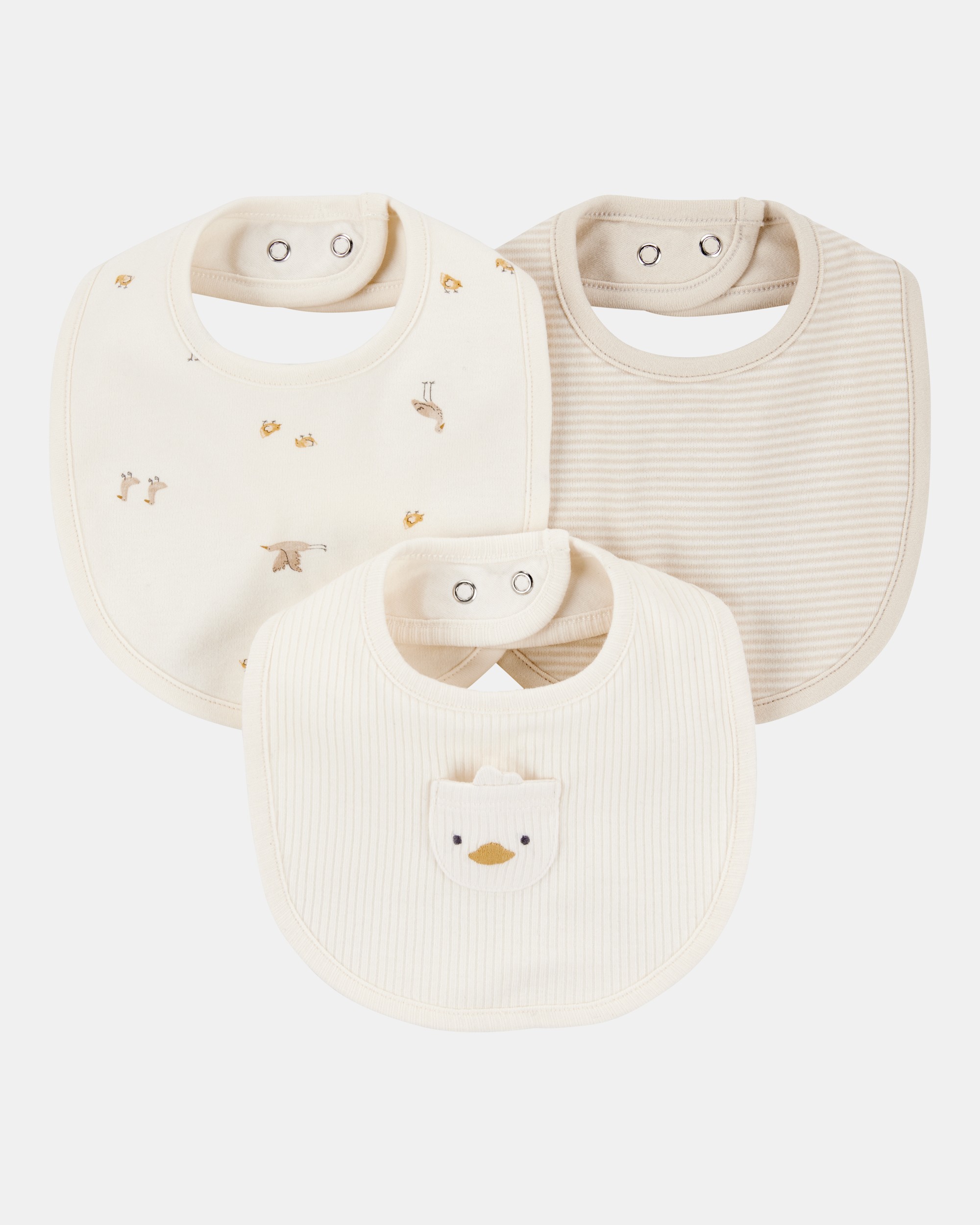 Baby 3-Pack Duck Bibs