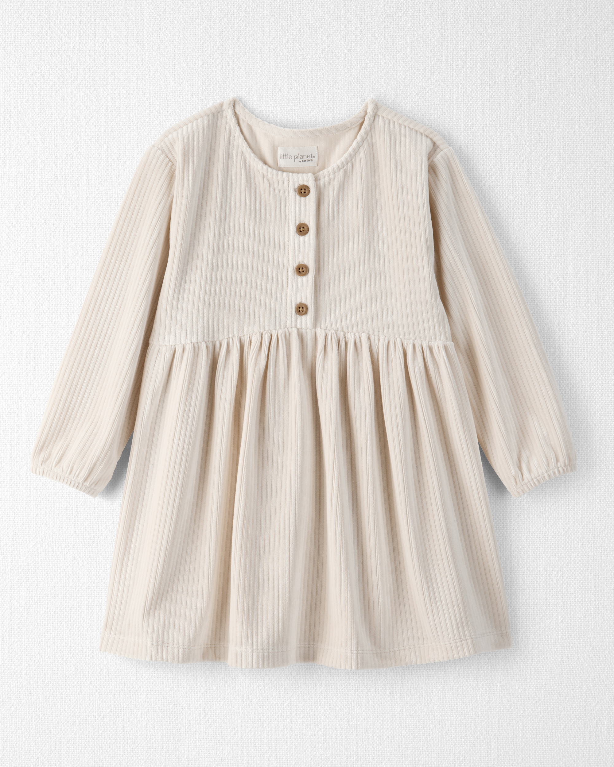 Toddler Girl Recycled Velour Dress
