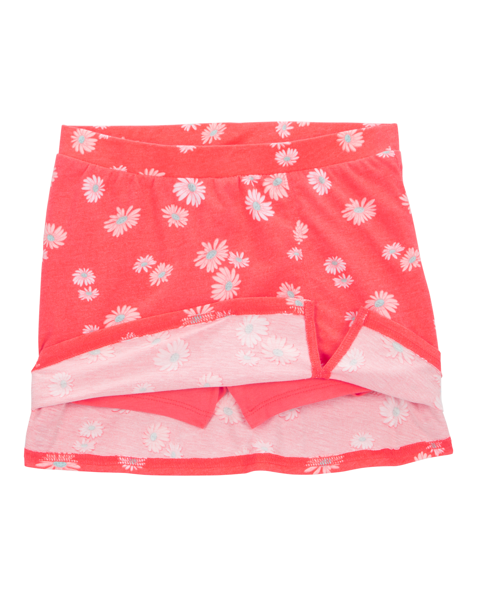 Girls Floral Pull-On Golf Skort - Orange