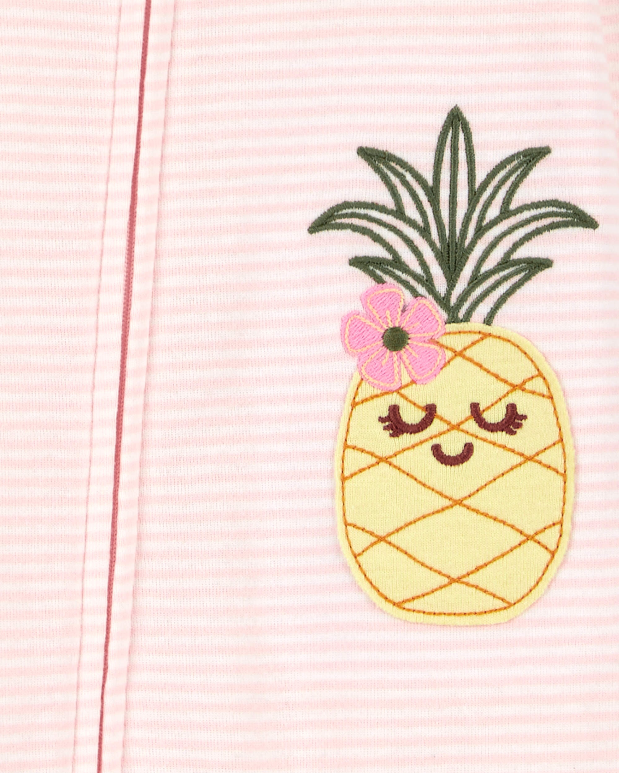 1-Piece Pineapple 100% Snug Fit Cotton Footless Pyjamas
