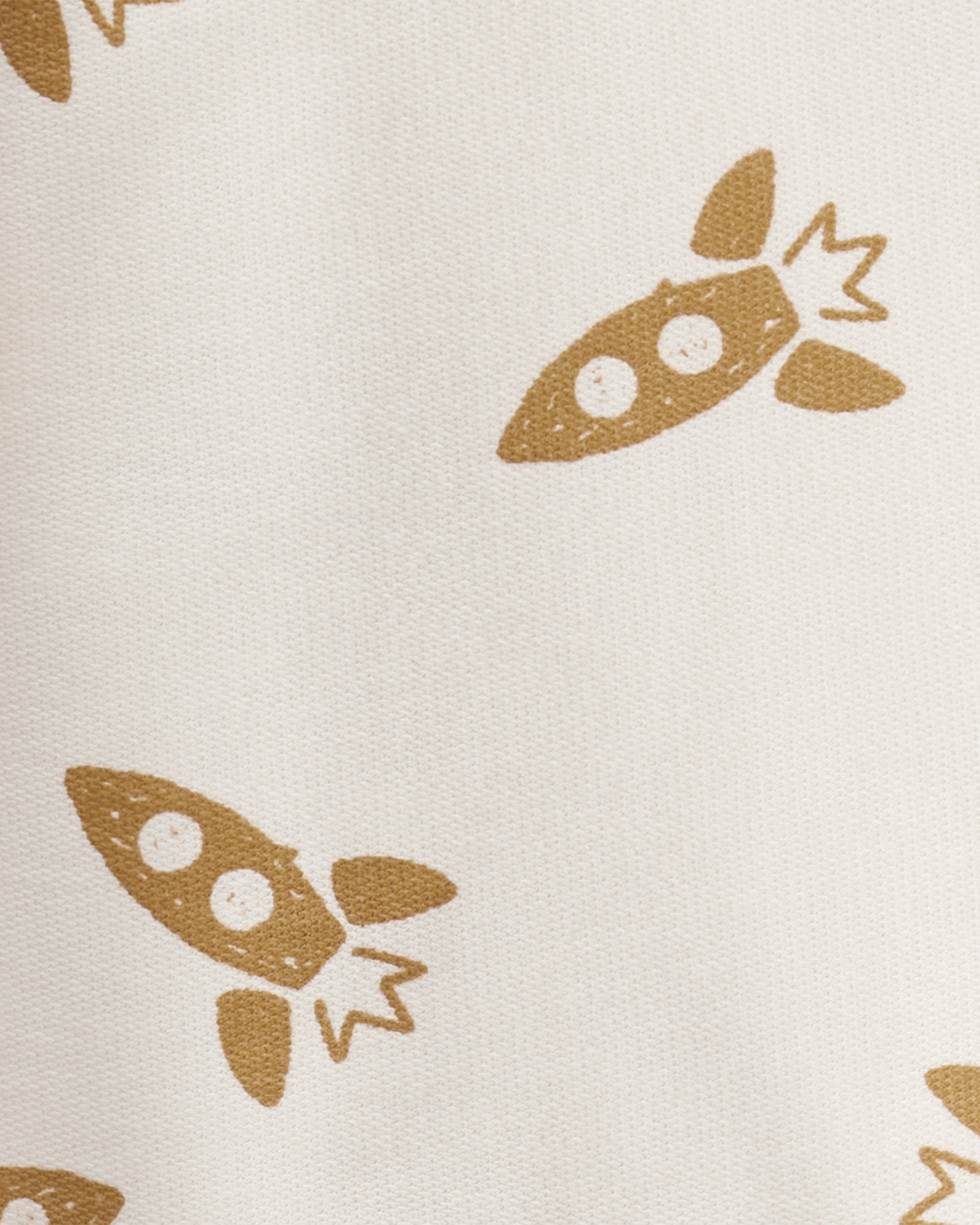 Toddler Boy Rocket French Terry Long-Sleeve Tee & Pant Set - Ivory/Yellow