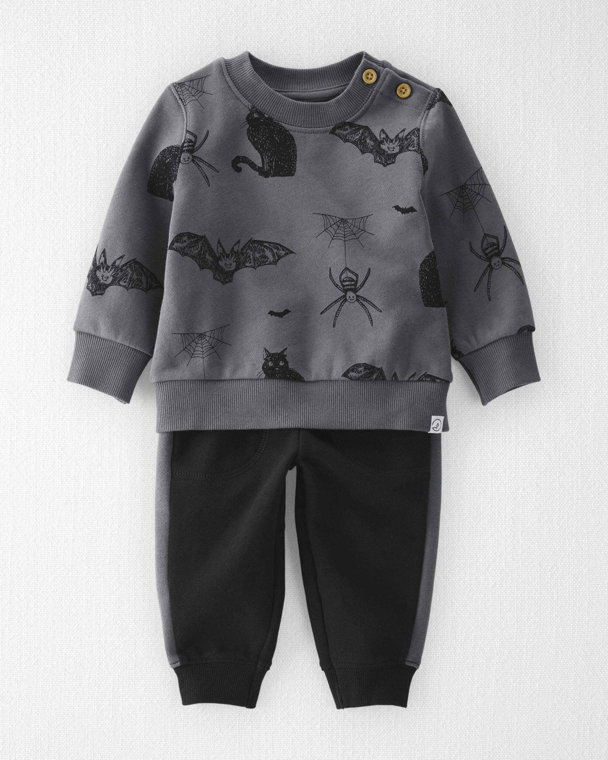 Baby 2-Piece Fleece Top & Pant Set Made with Organic Cotton