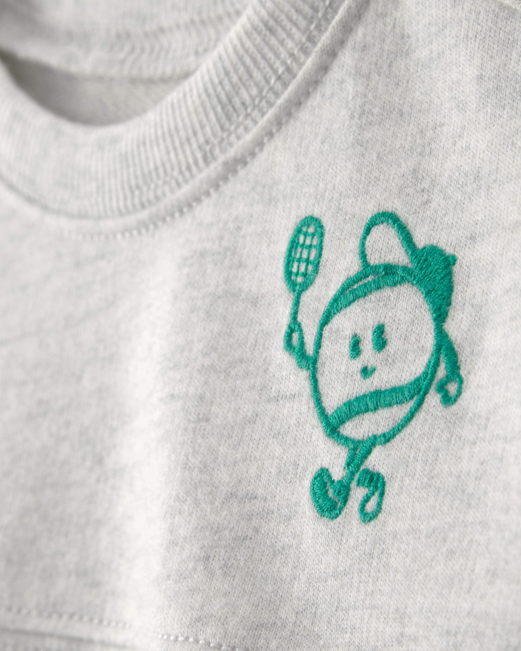 Baby Boy 2-Piece Pickleball Top & Short Set - Grey