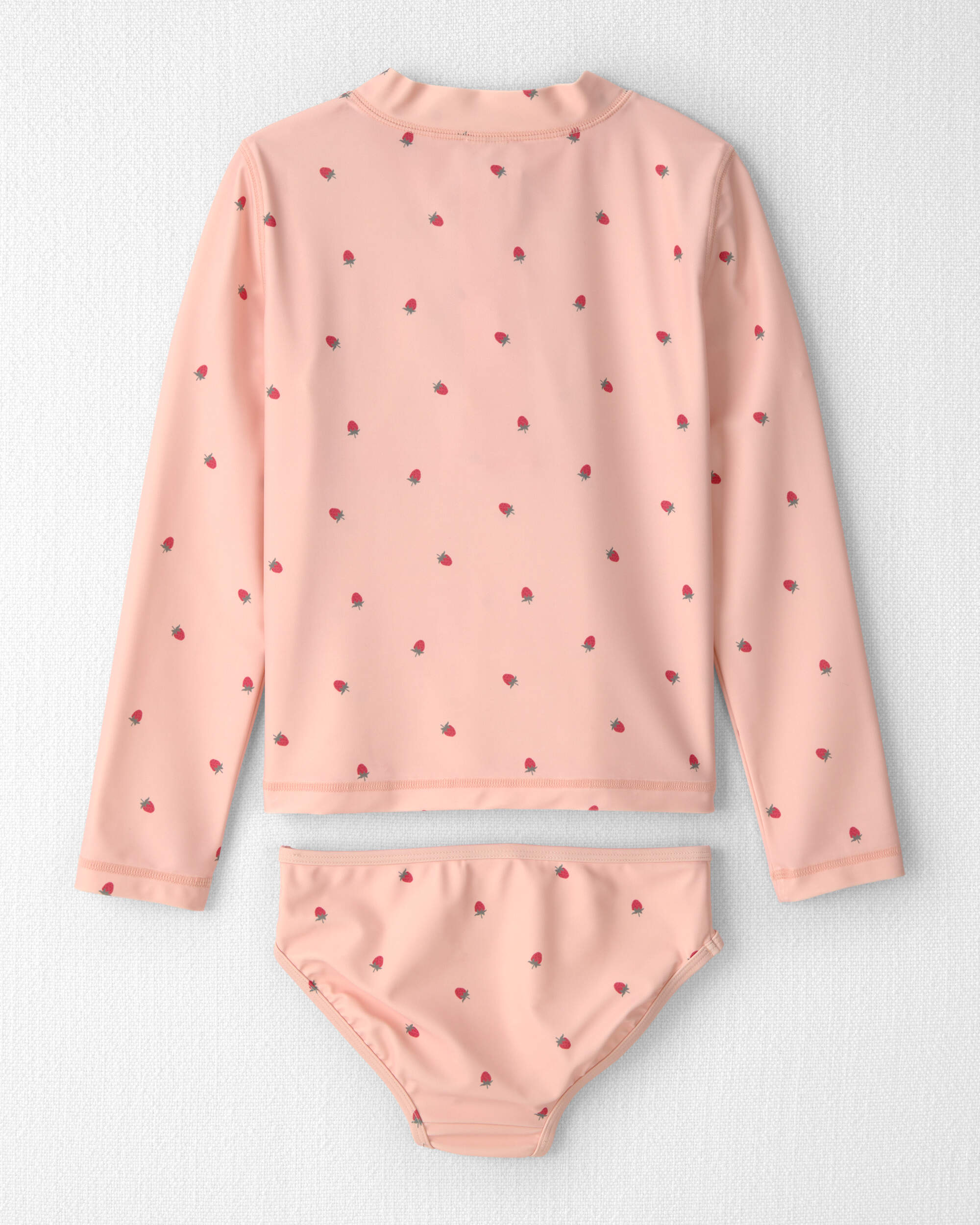 Girls 2-Piece Recycled Rashguard Swimsuit Set Blissful Petals Print