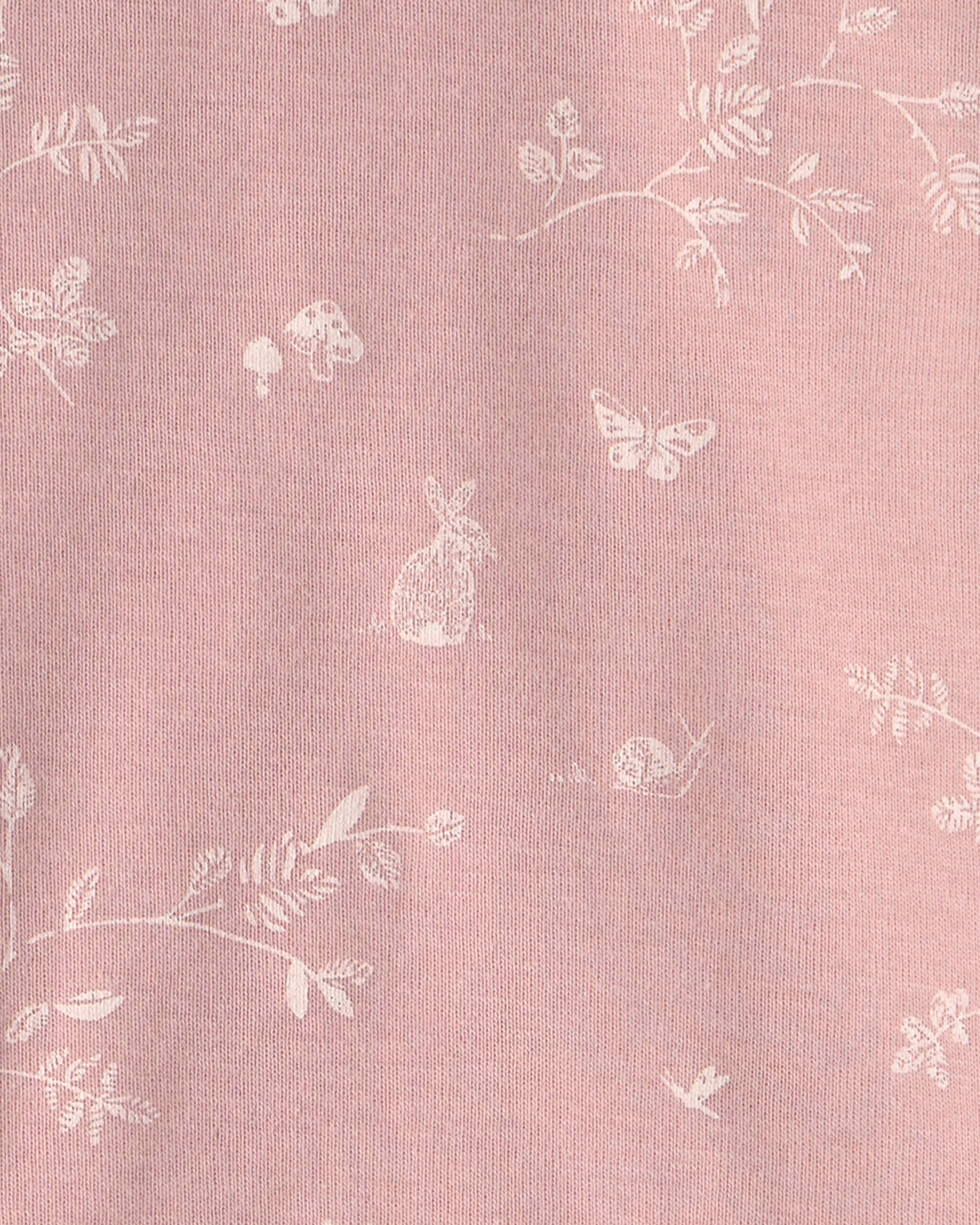 Baby Girl 2-Piece Organic Cotton Pyjama Pink Bunnies Print