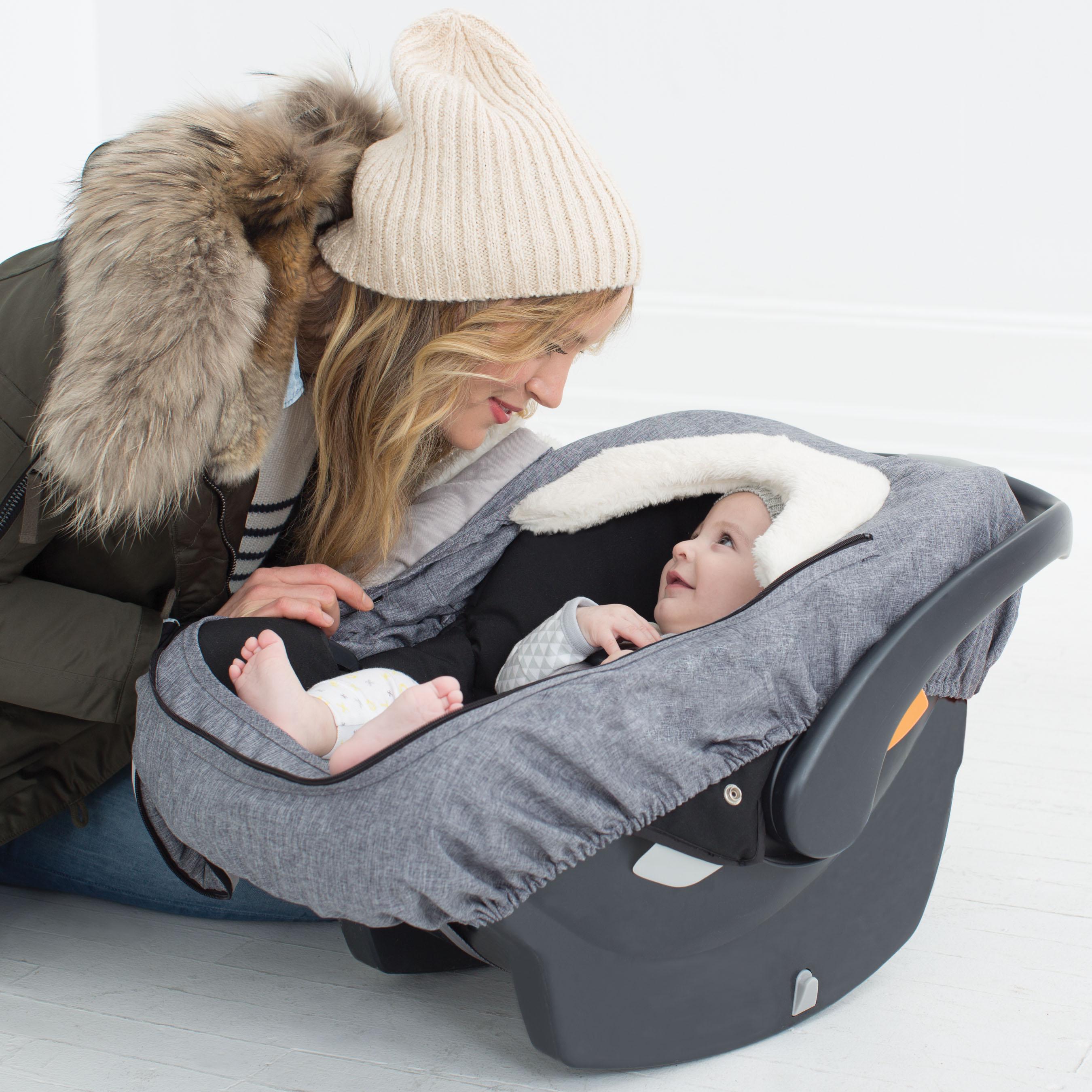 STROLL & GO Car Seat Cover - Heather Grey