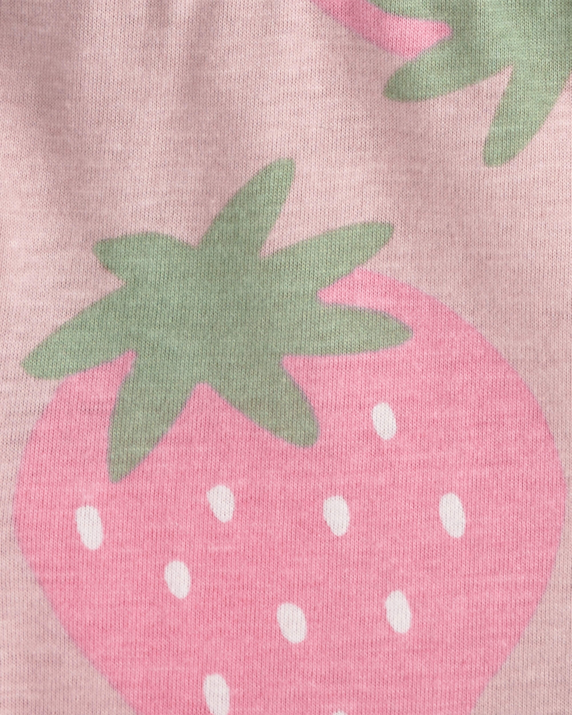 Baby Girl Strawberry Short-Sleeve Dress - Pink