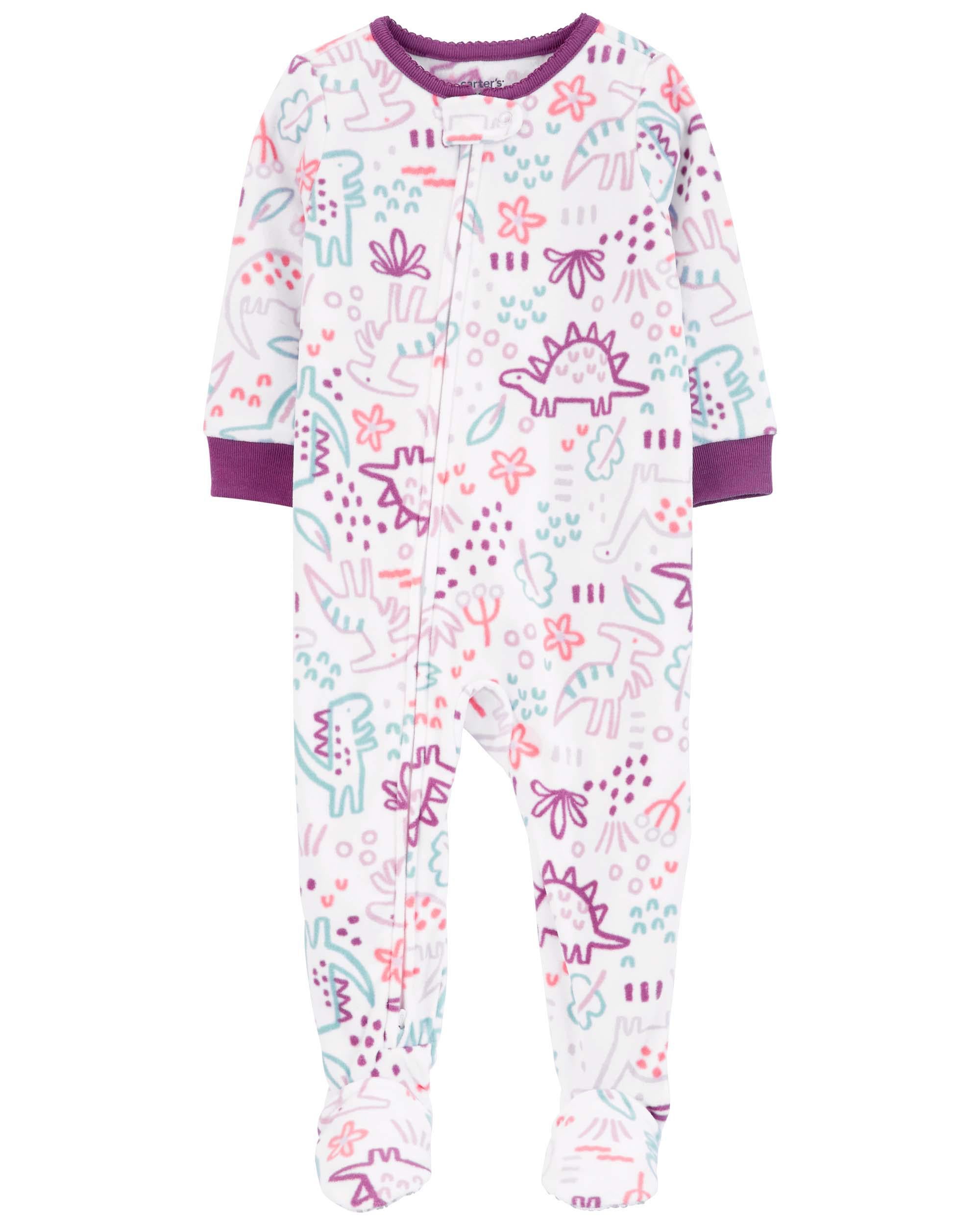 Carters fleece dinosaur deals pajamas