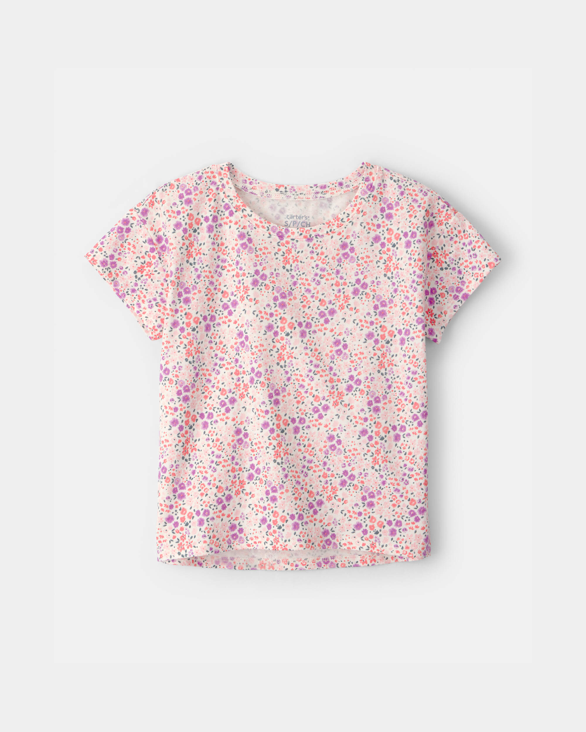 Girls Floral Top - Pink