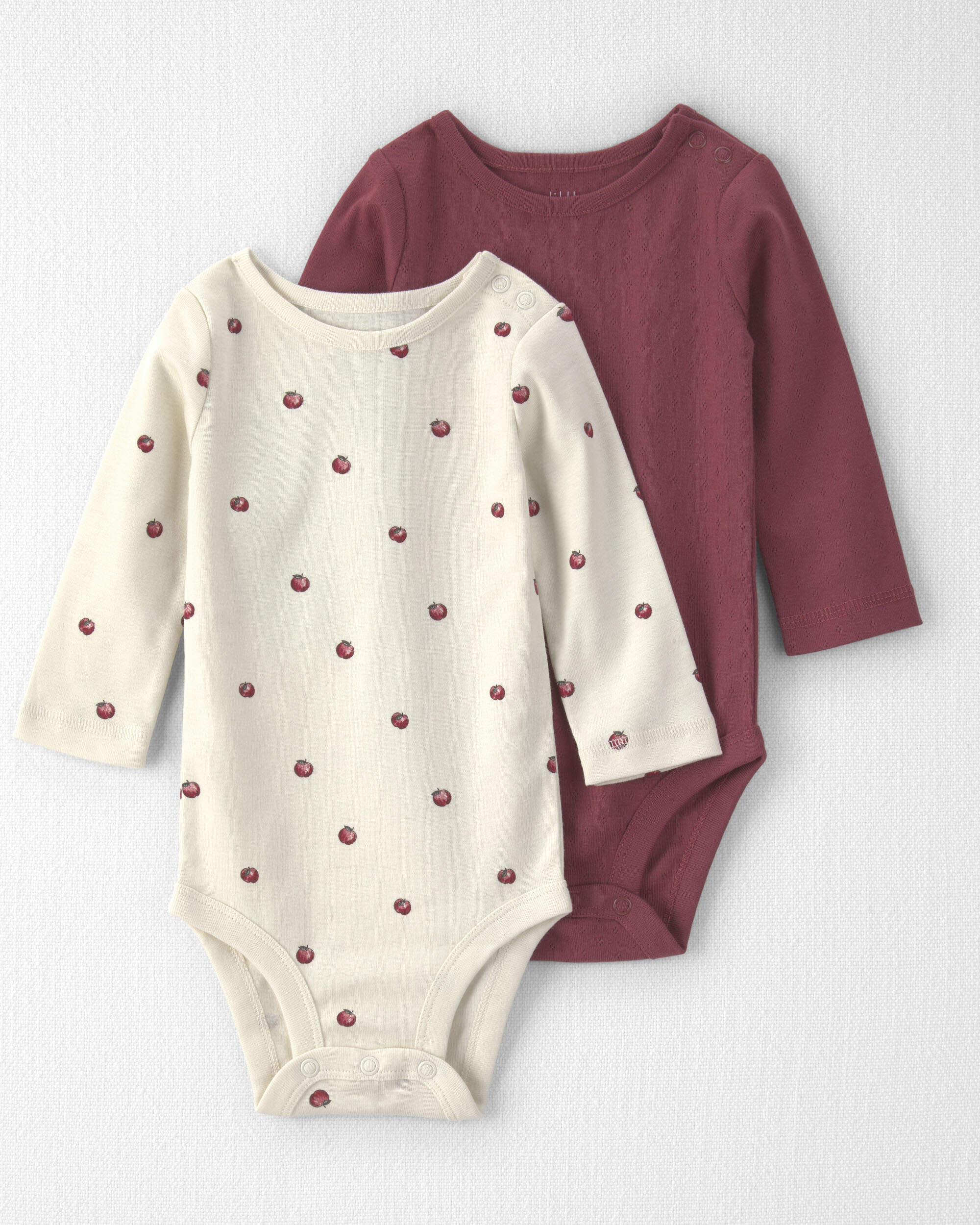 Baby Girl 2-Pack Organic Cotton Bodysuits