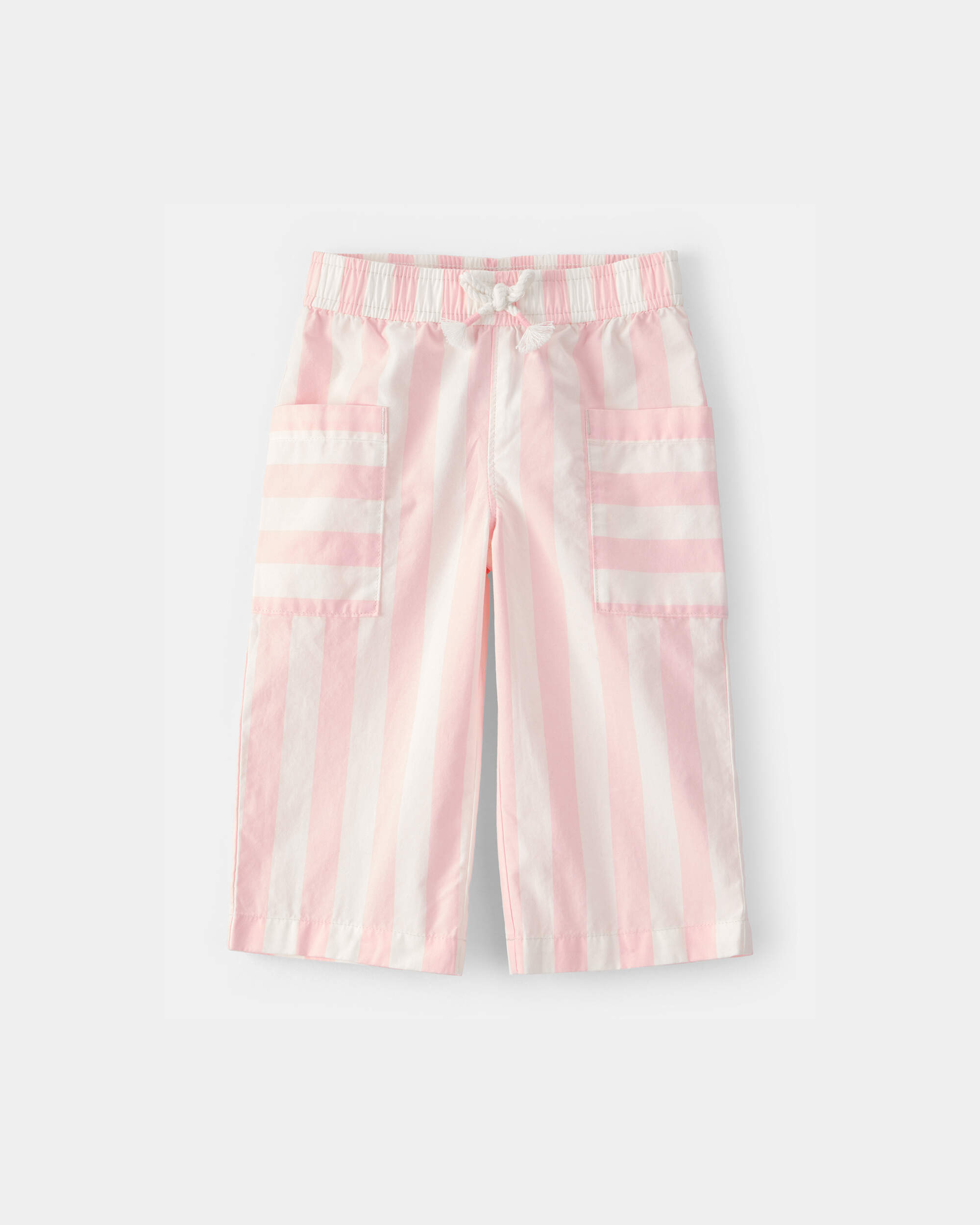Baby Girl Striped Pants - Pink/Ivory