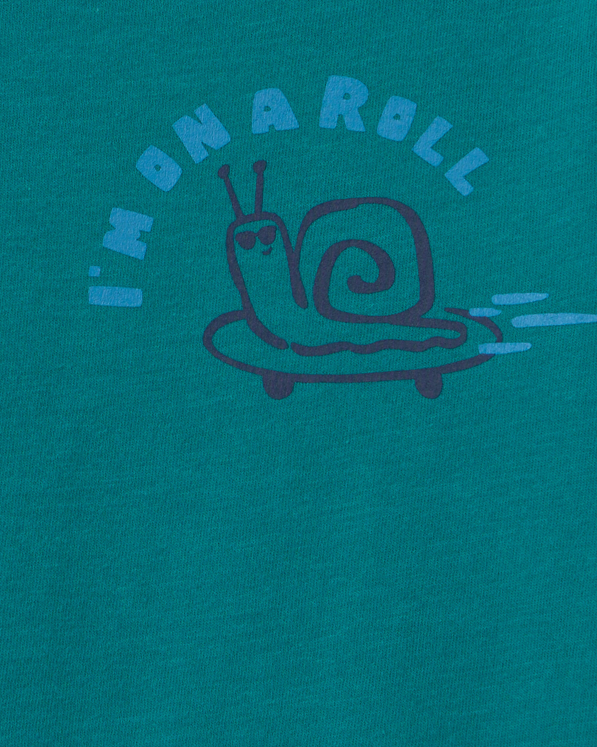 Toddler Snail Long-Sleeve Graphic Tee - Teal