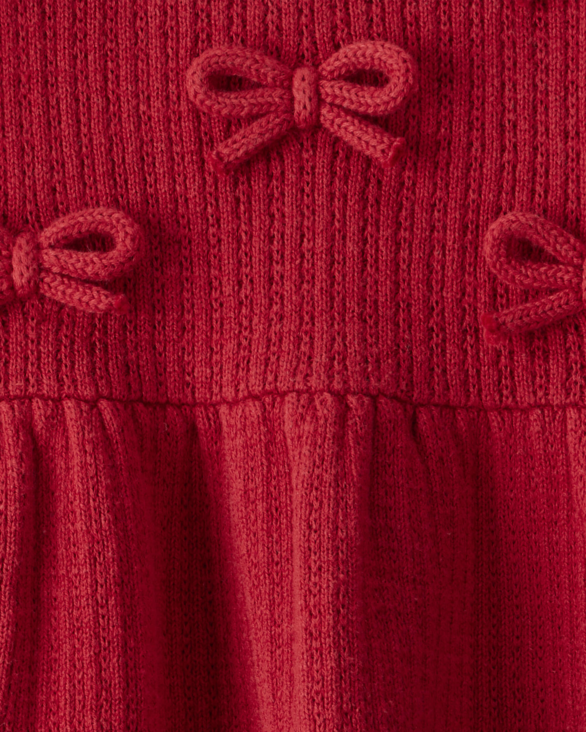 Baby Girl Organic Cotton Sweater Knit Dress