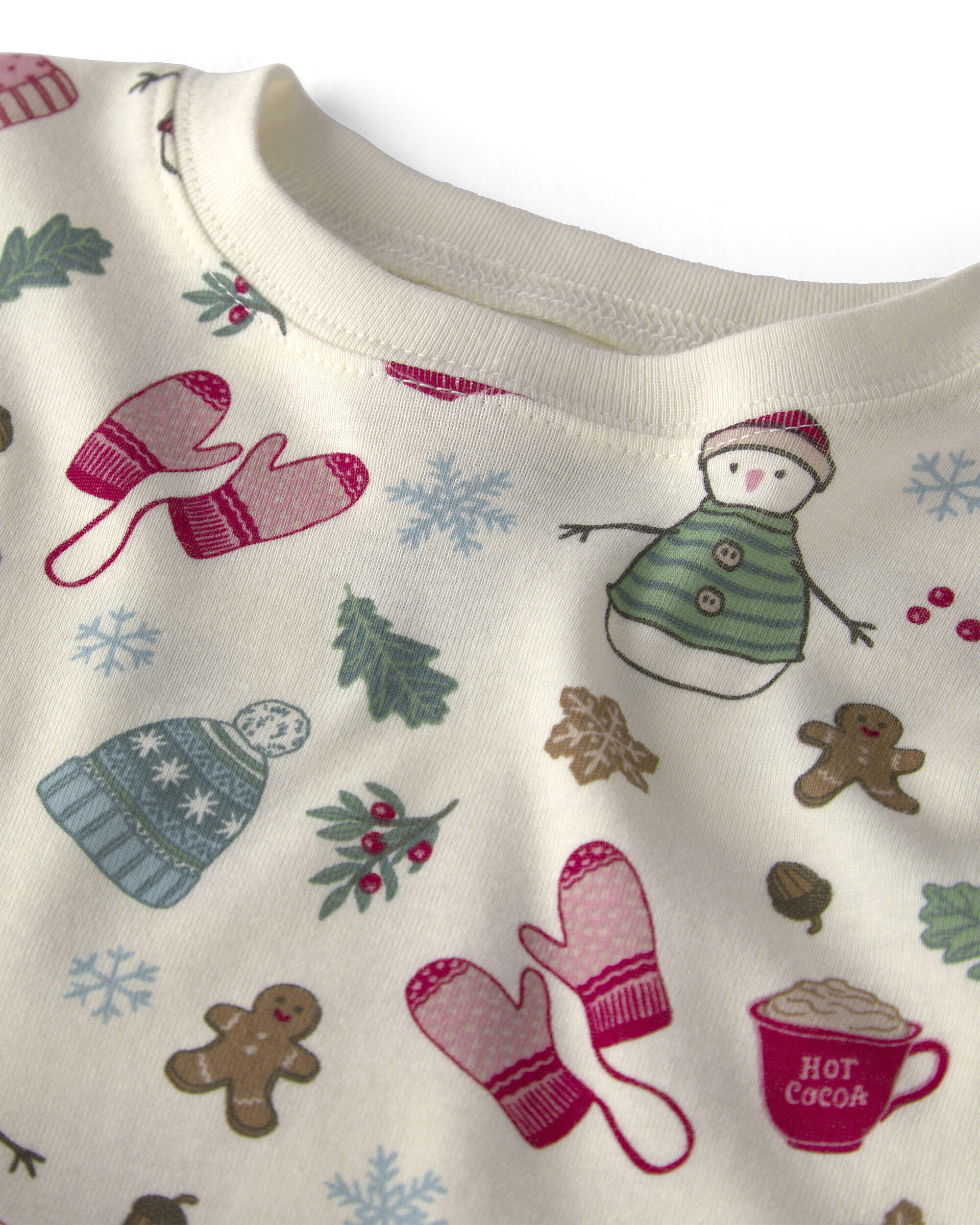 Toddler Girl 2-Piece Organic Cotton Pyjamas Winter Wonderland
