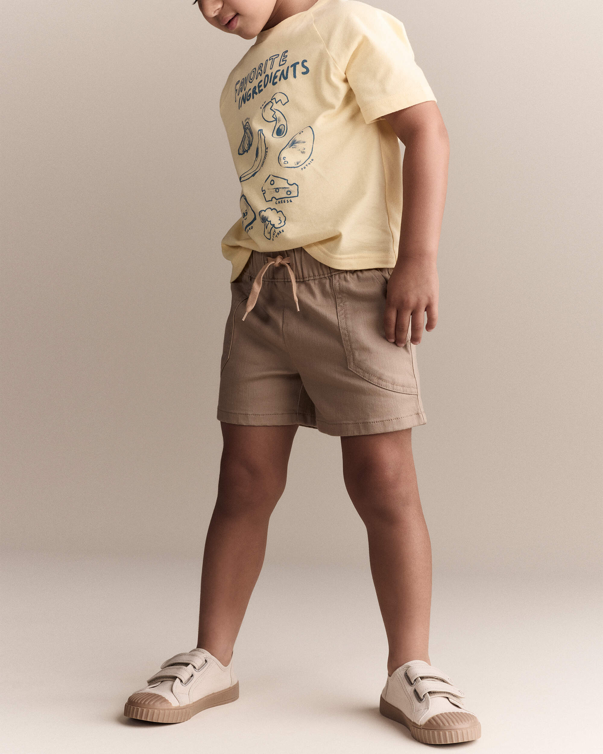 Toddler Favorite Ingredients' Relaxed Graphic Tee - Yellow