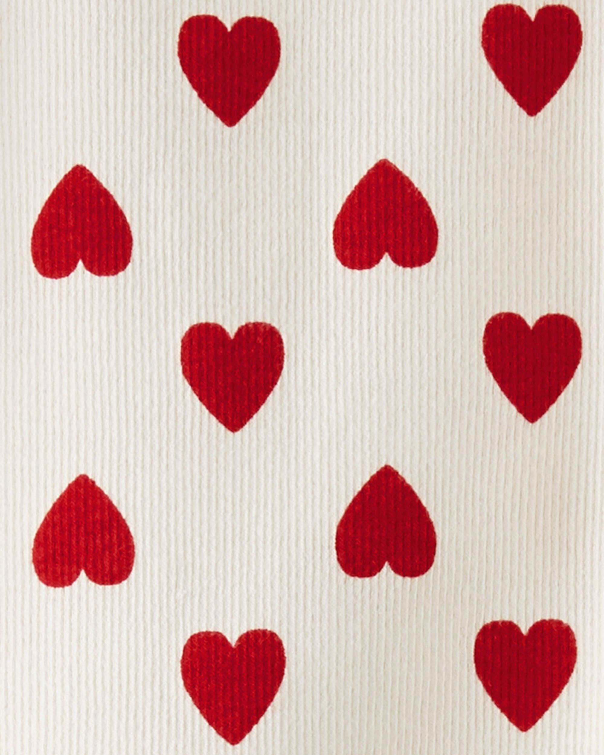 Toddler 2-Piece Organic Cotton Pyjamas Hearts